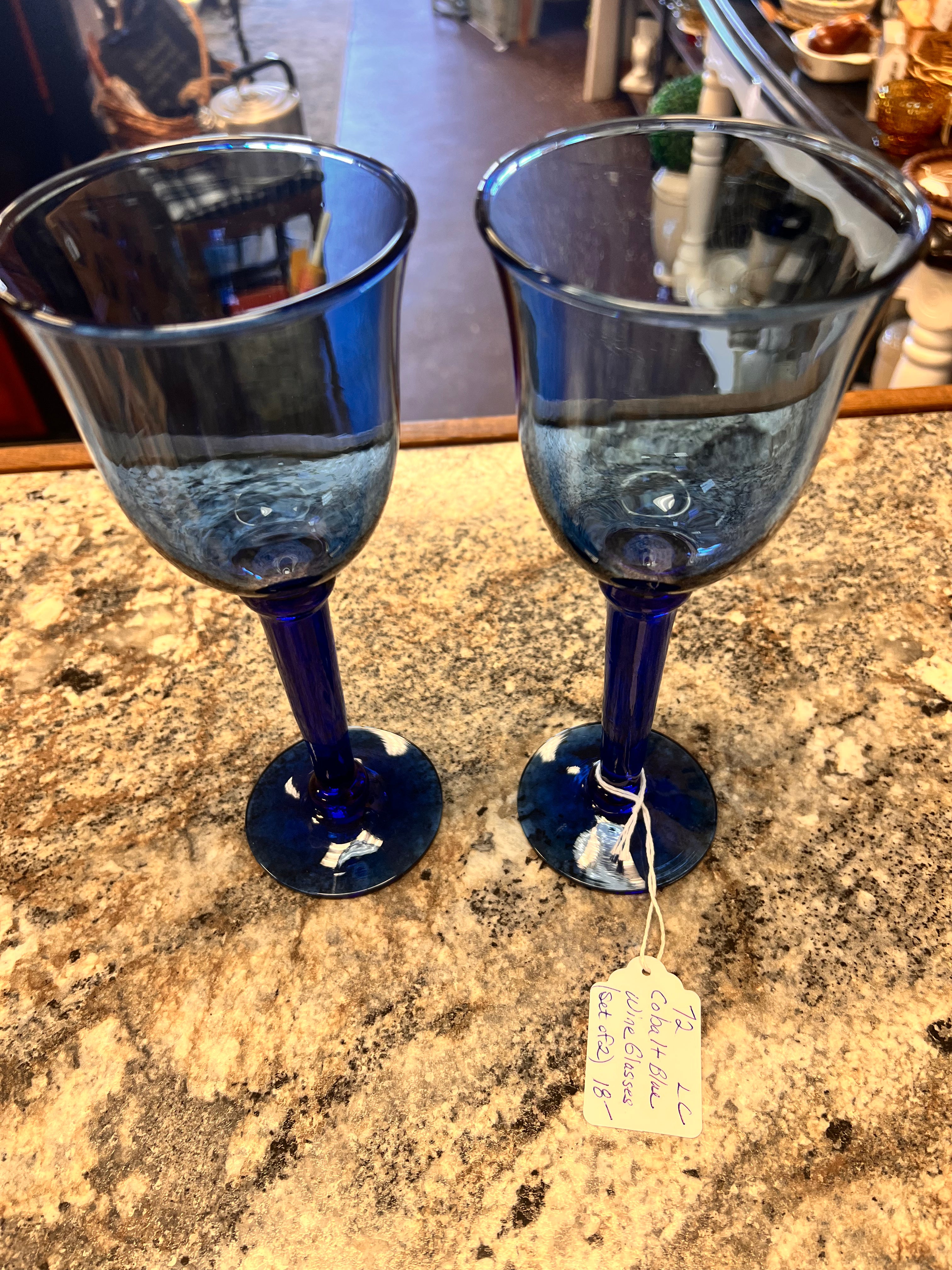 Cobalt Glass Set