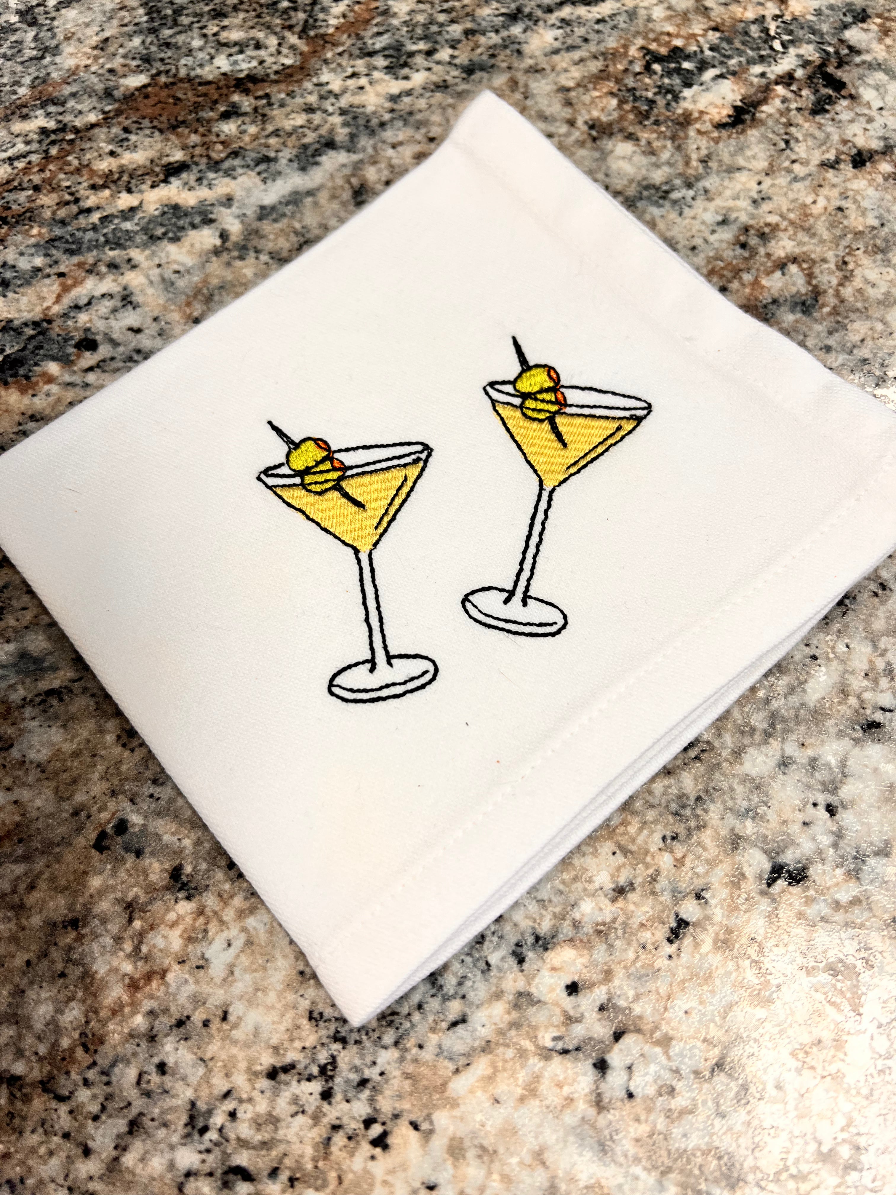 12 Embroidered Napkins