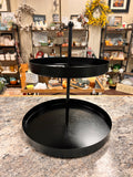 Black Tiered Tray