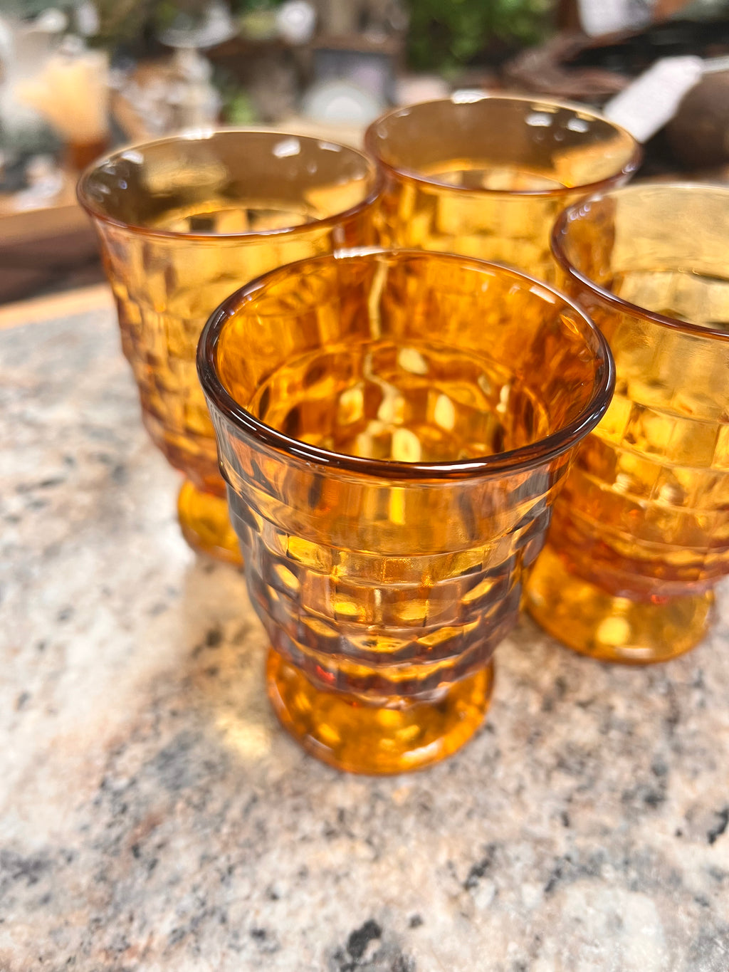 Amber Glass Set (4)