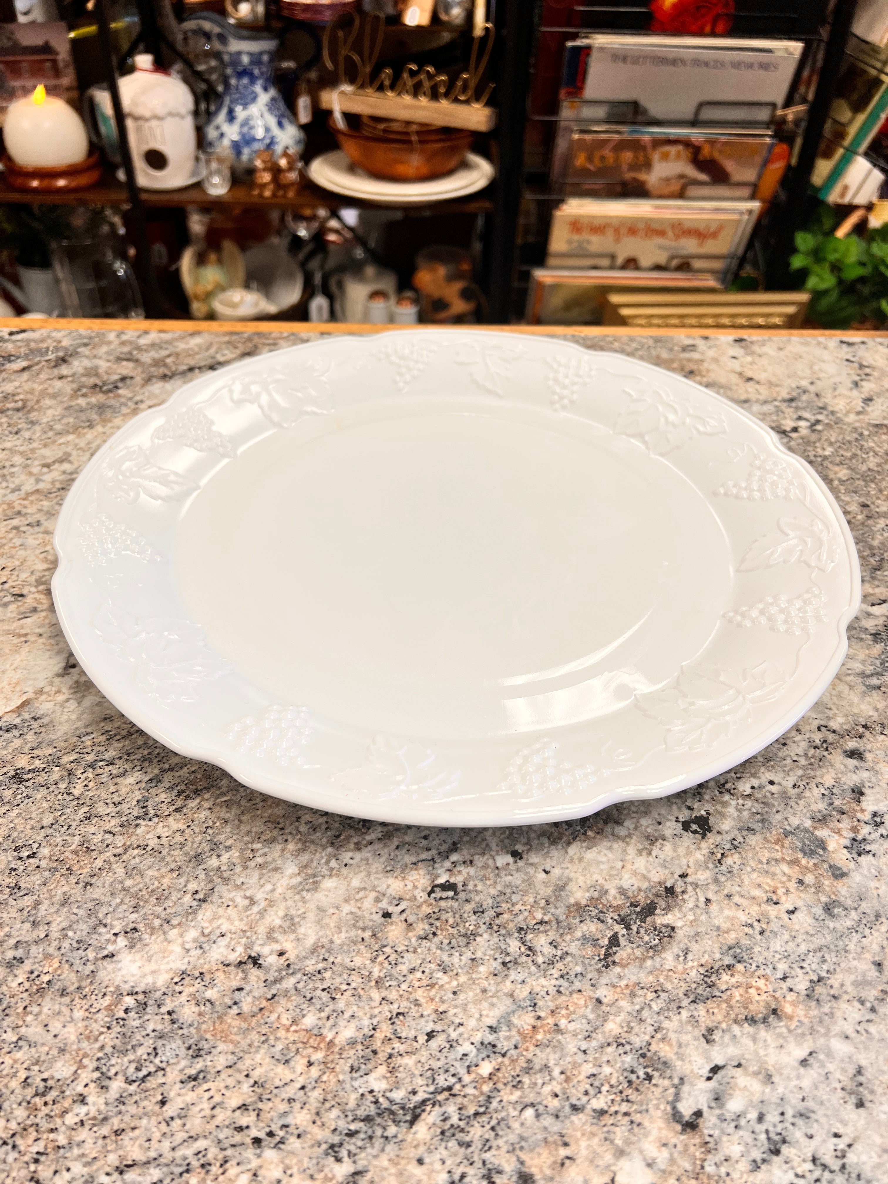 Milk Glass Platter