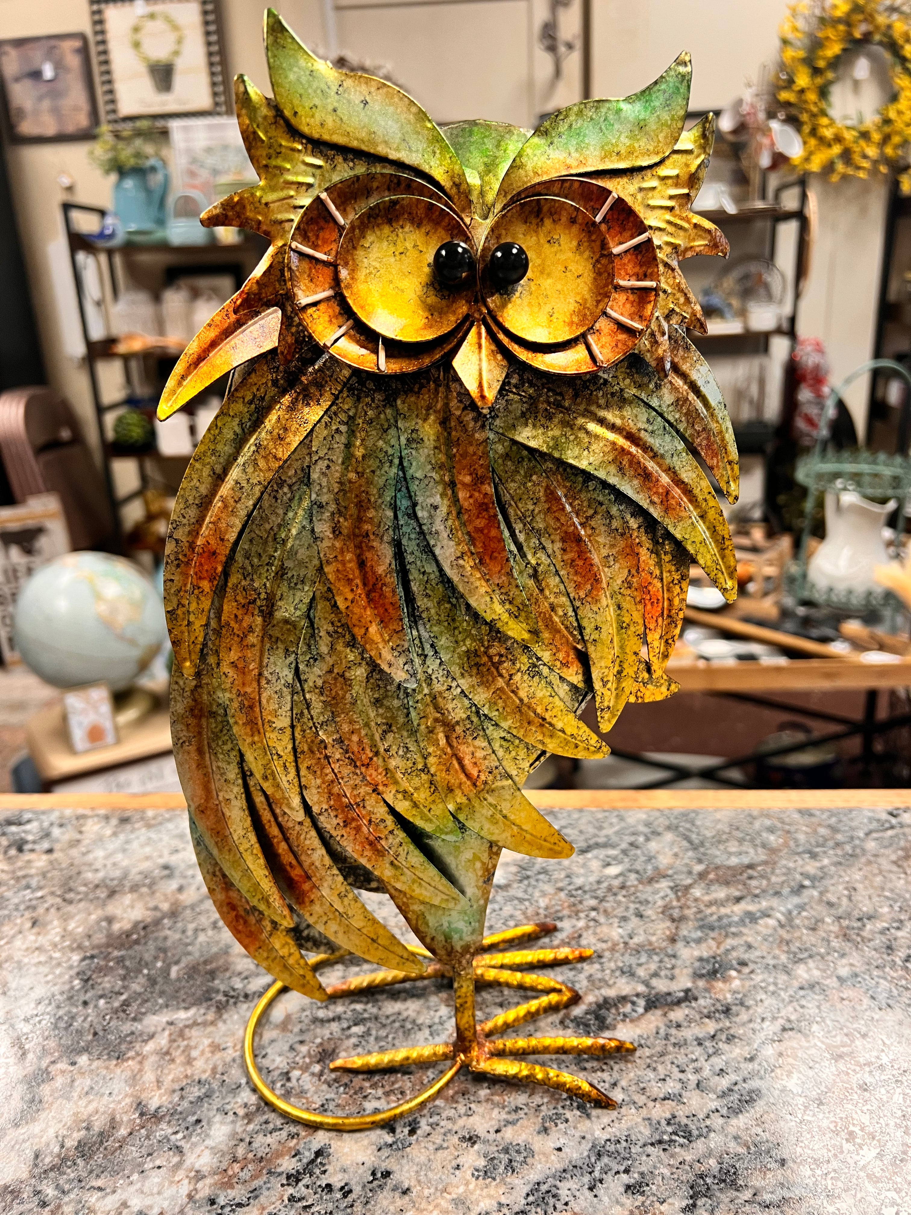 Vintage Metal Owl