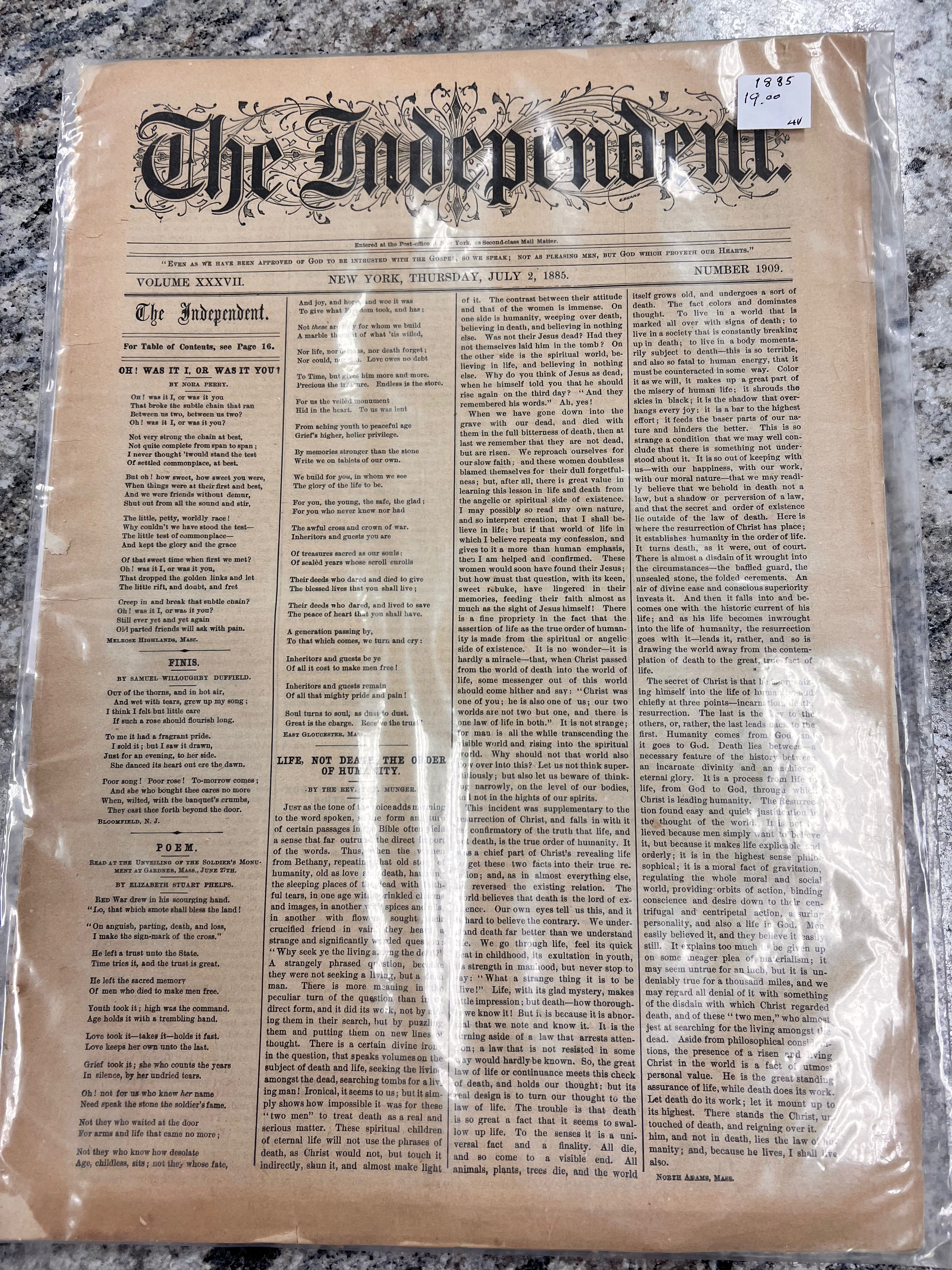 1885 Independent