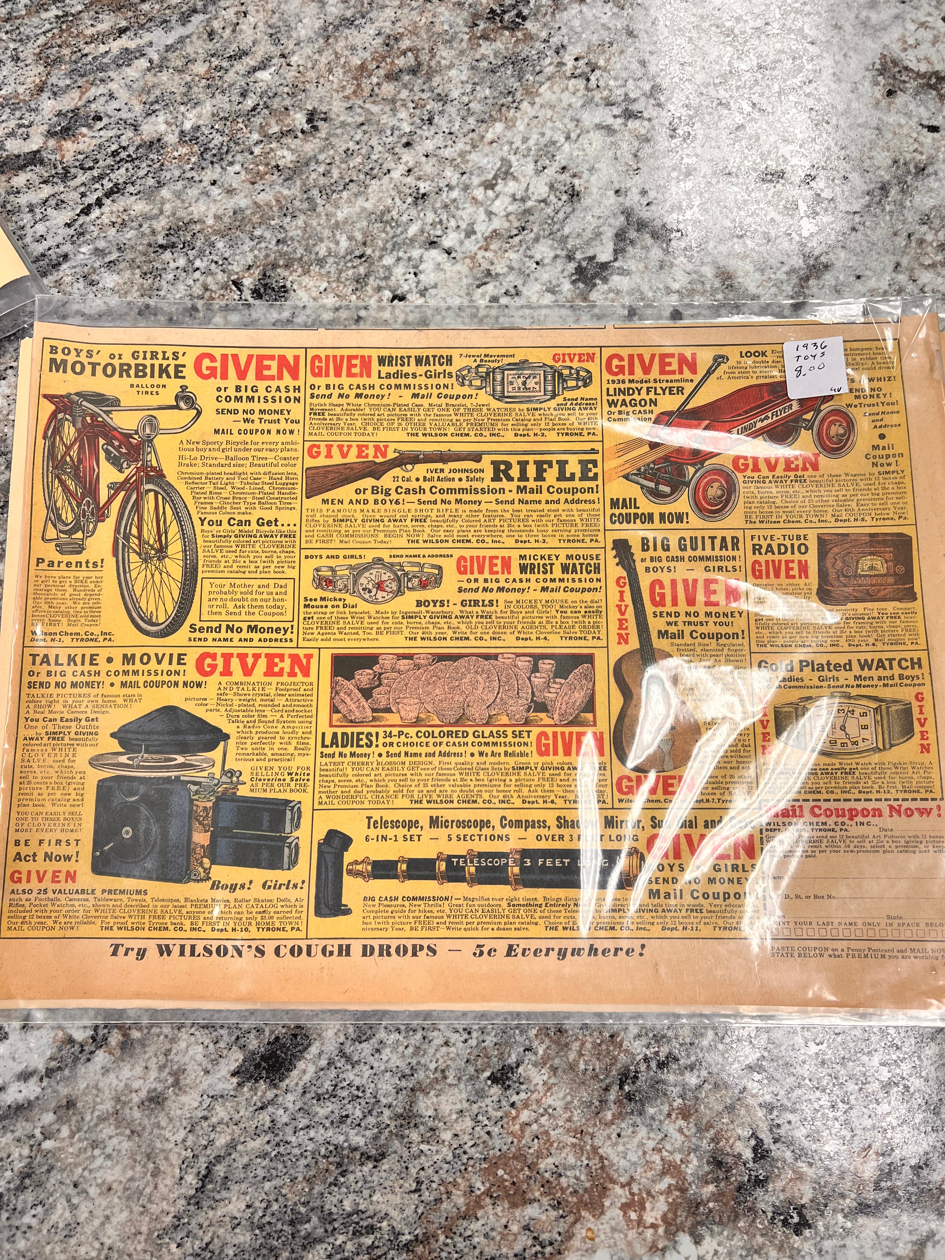 1936 Toy Ad