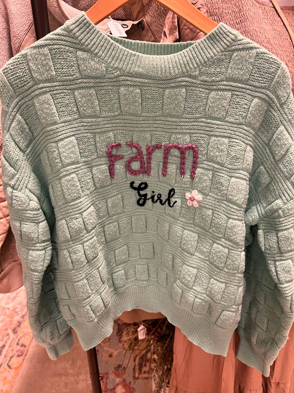 Embroidered Sweater L