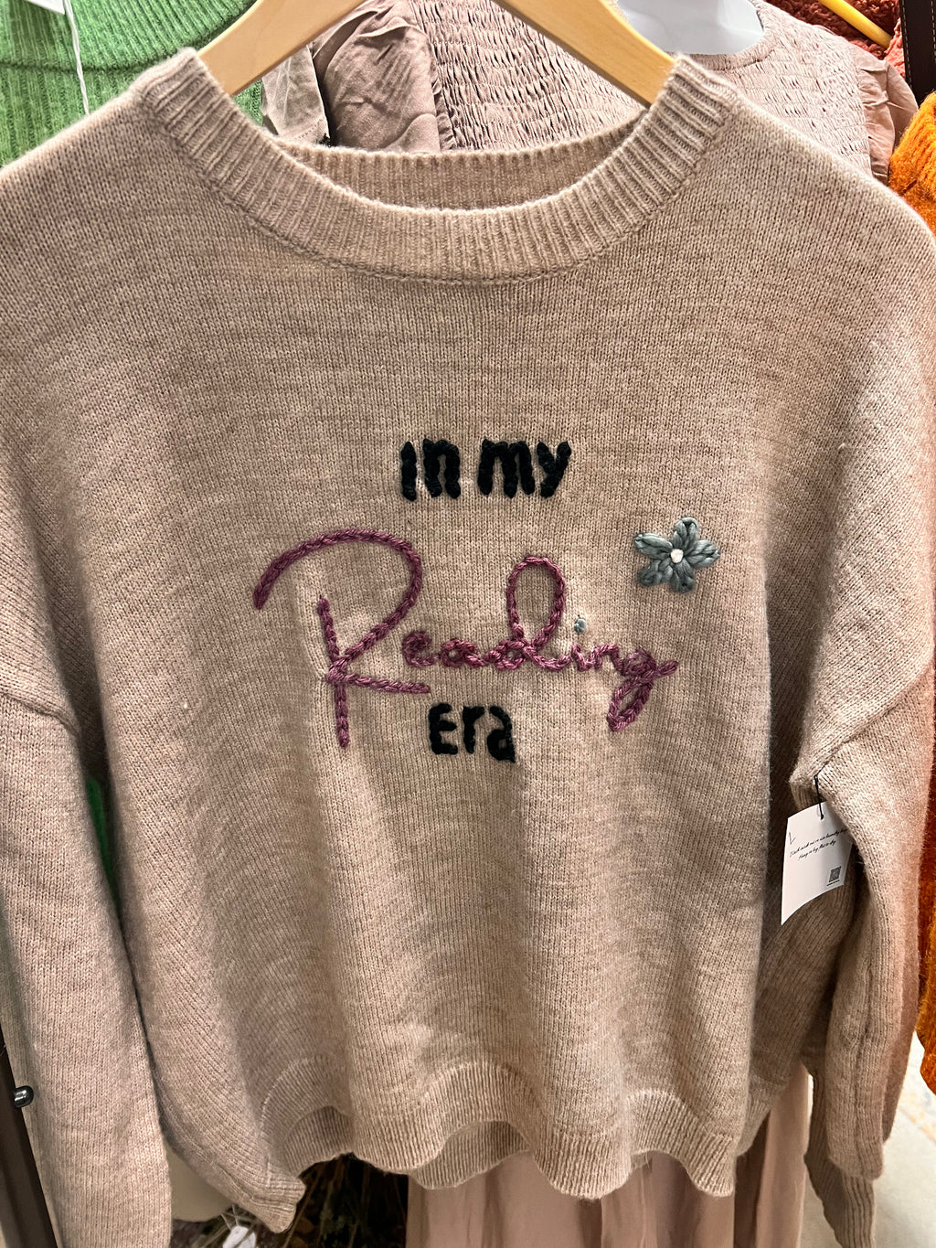 Embroidered Sweater L