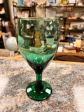 Emerald Tulip Glass