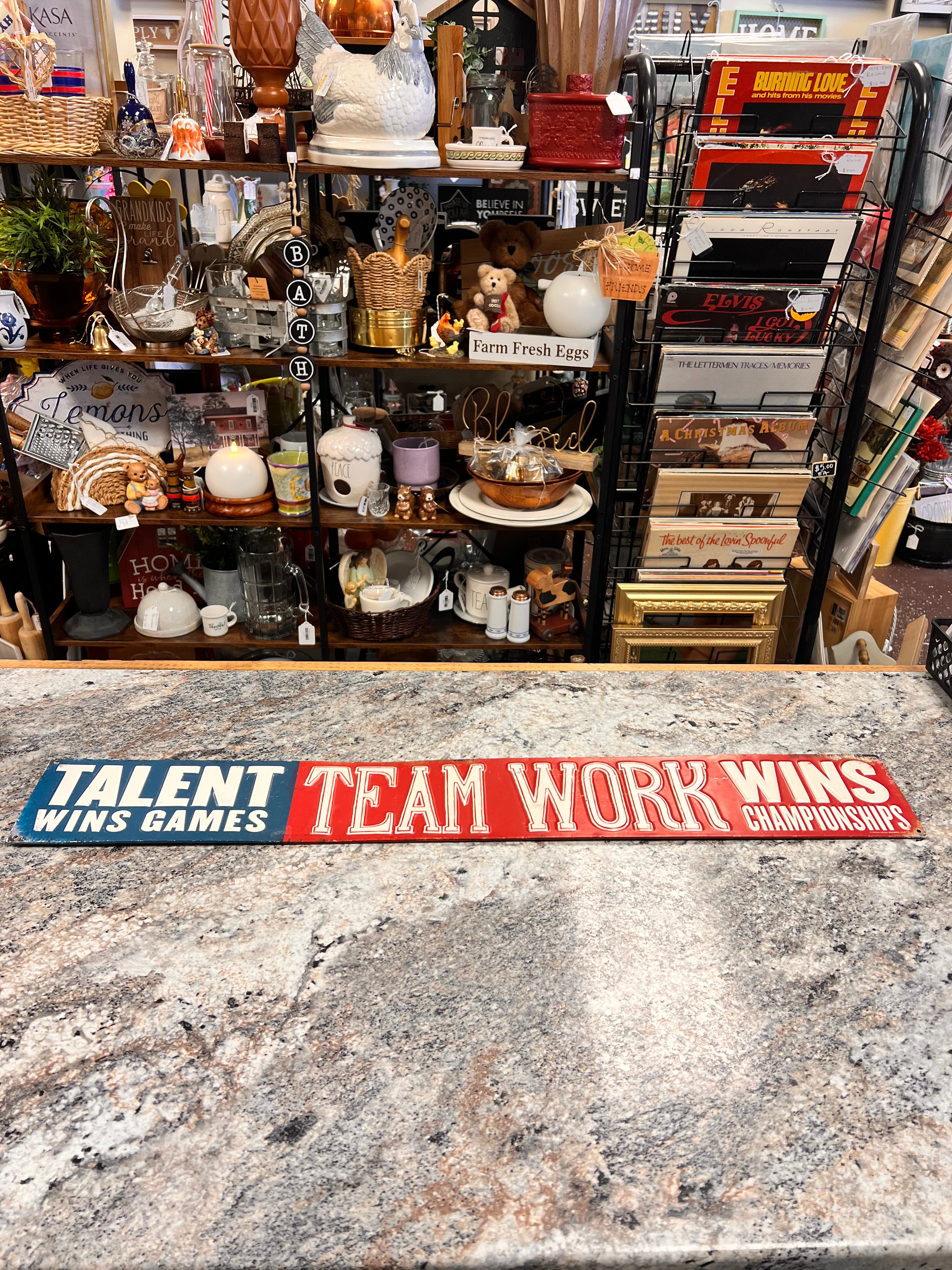 Metal Team Sign