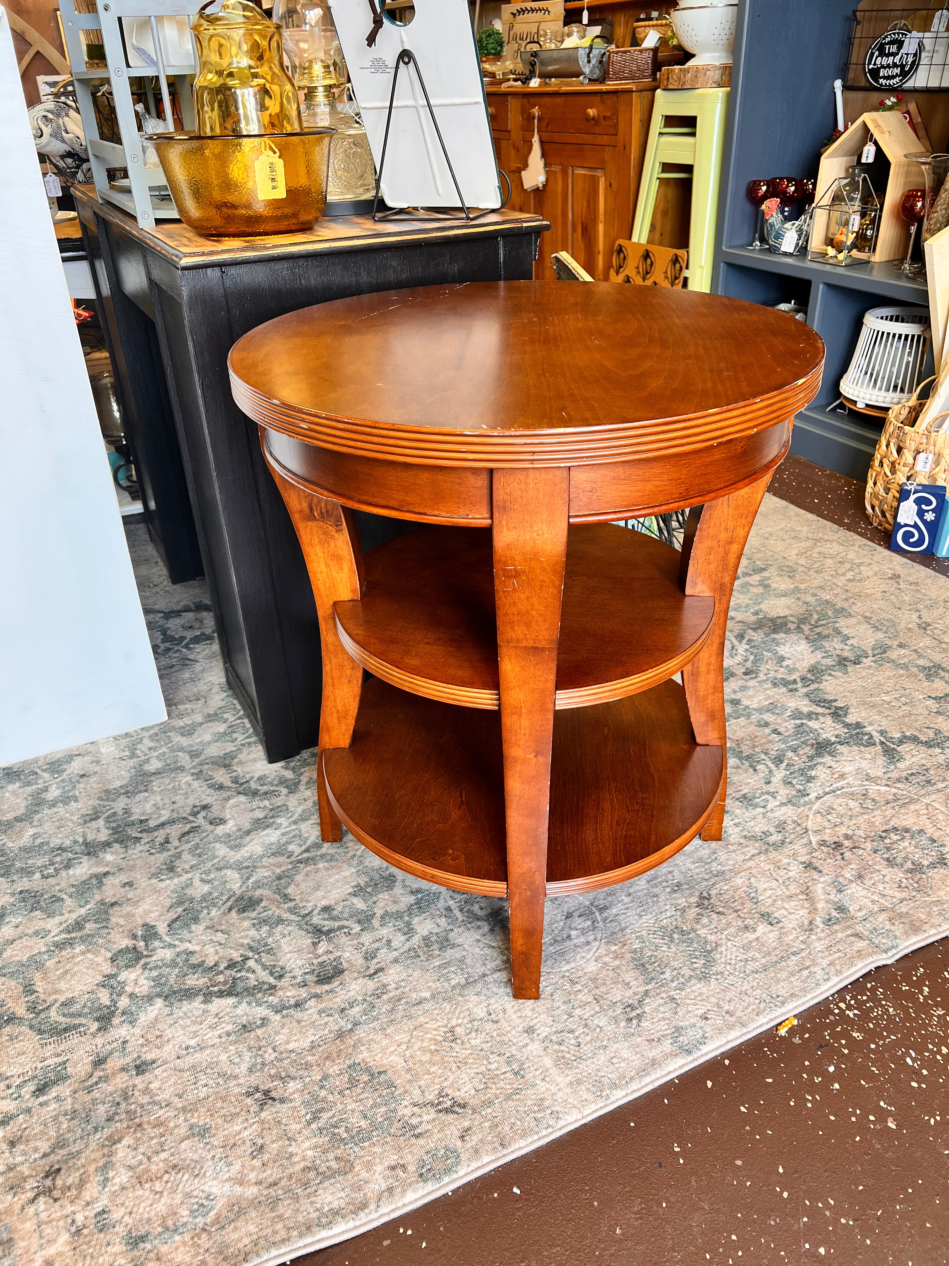 Wood Side Table