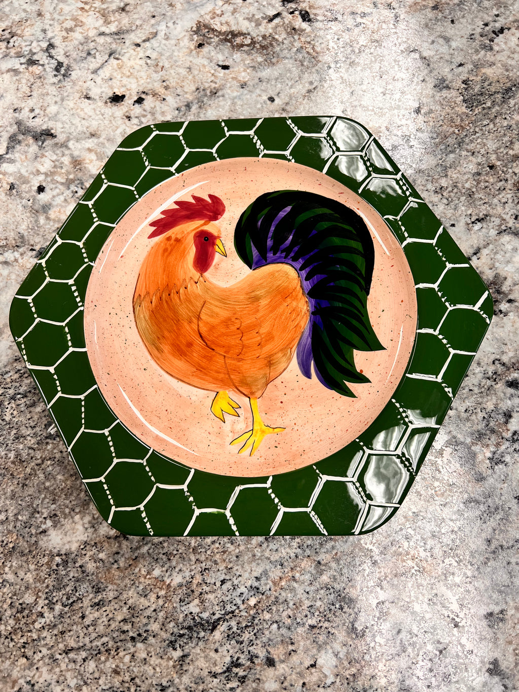 Vintage Rooster Plate