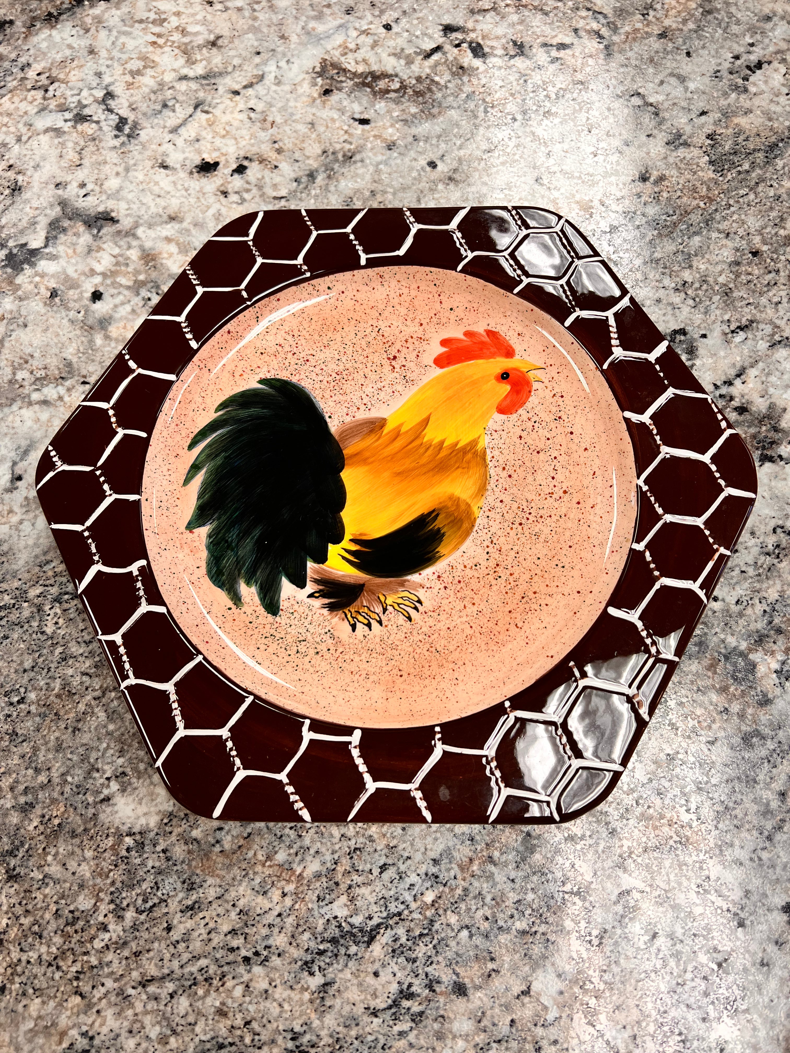 Vintage Rooster Plate