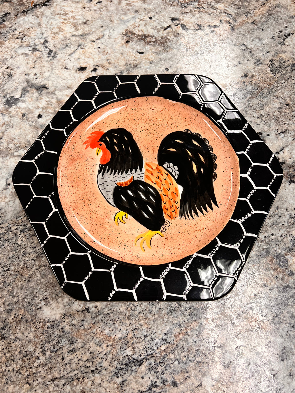 Vintage Rooster Plate
