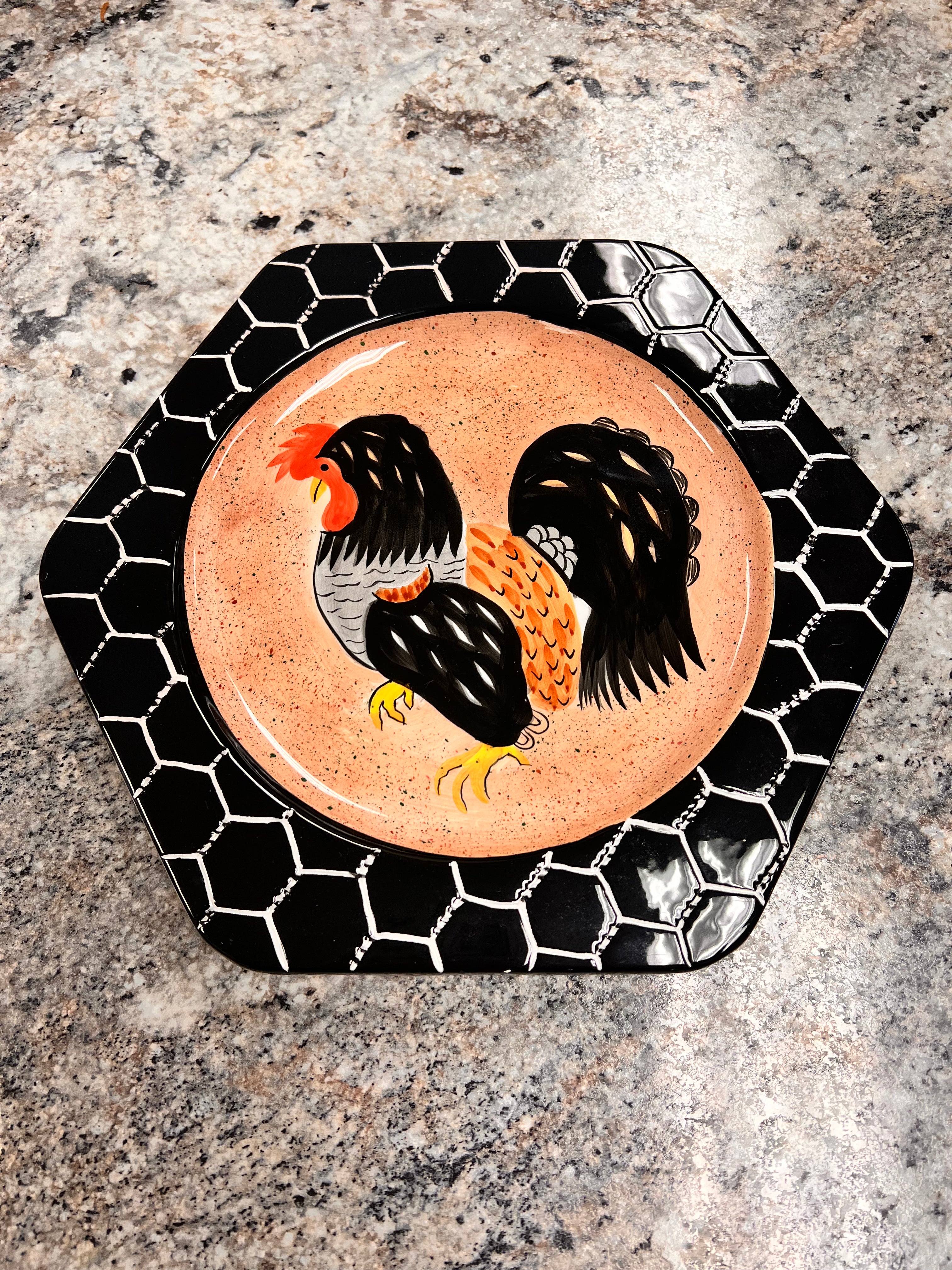 Vintage Rooster Plate