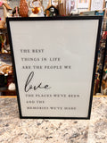 Best Things Sign