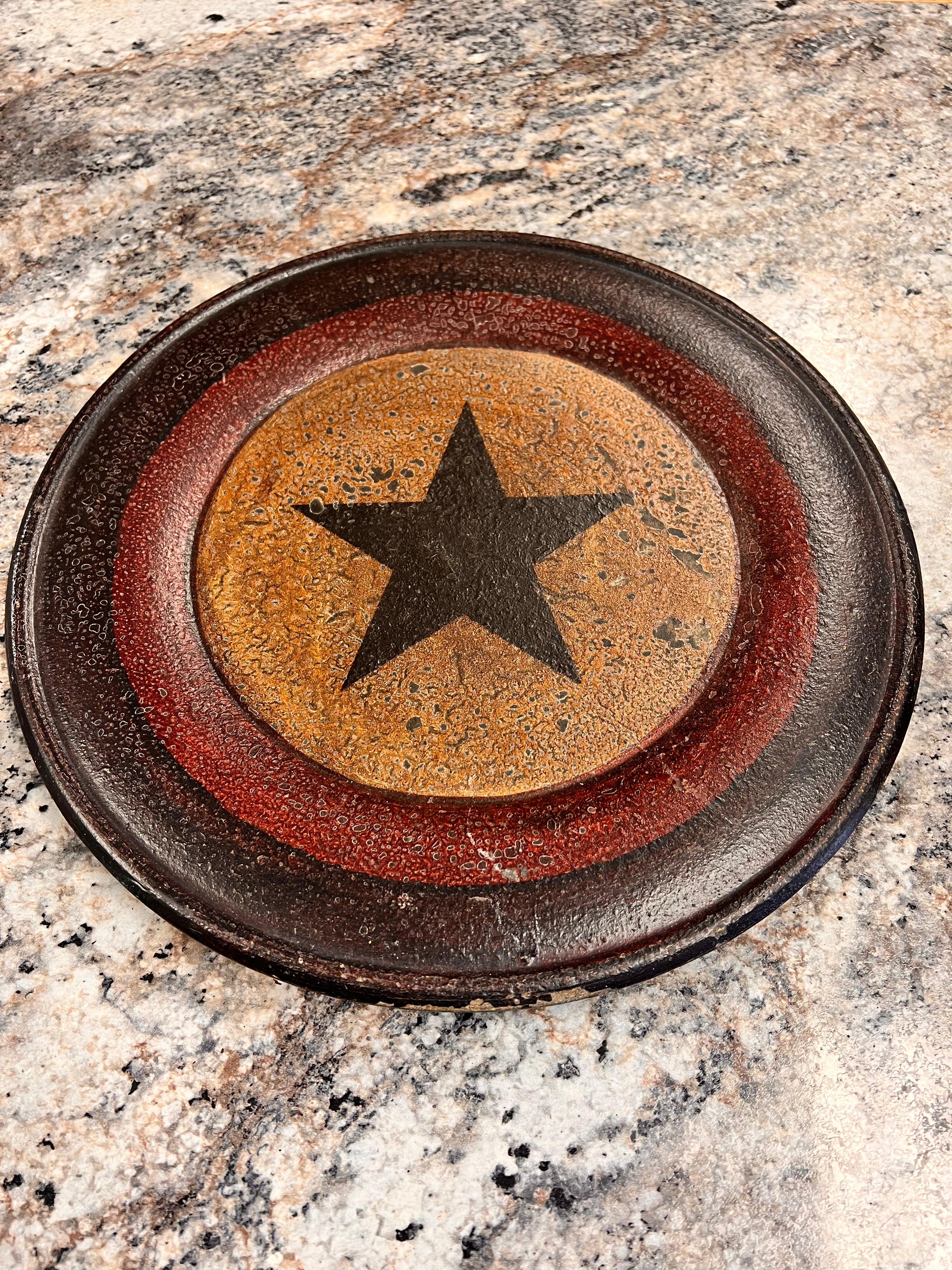 Wood Star Plate