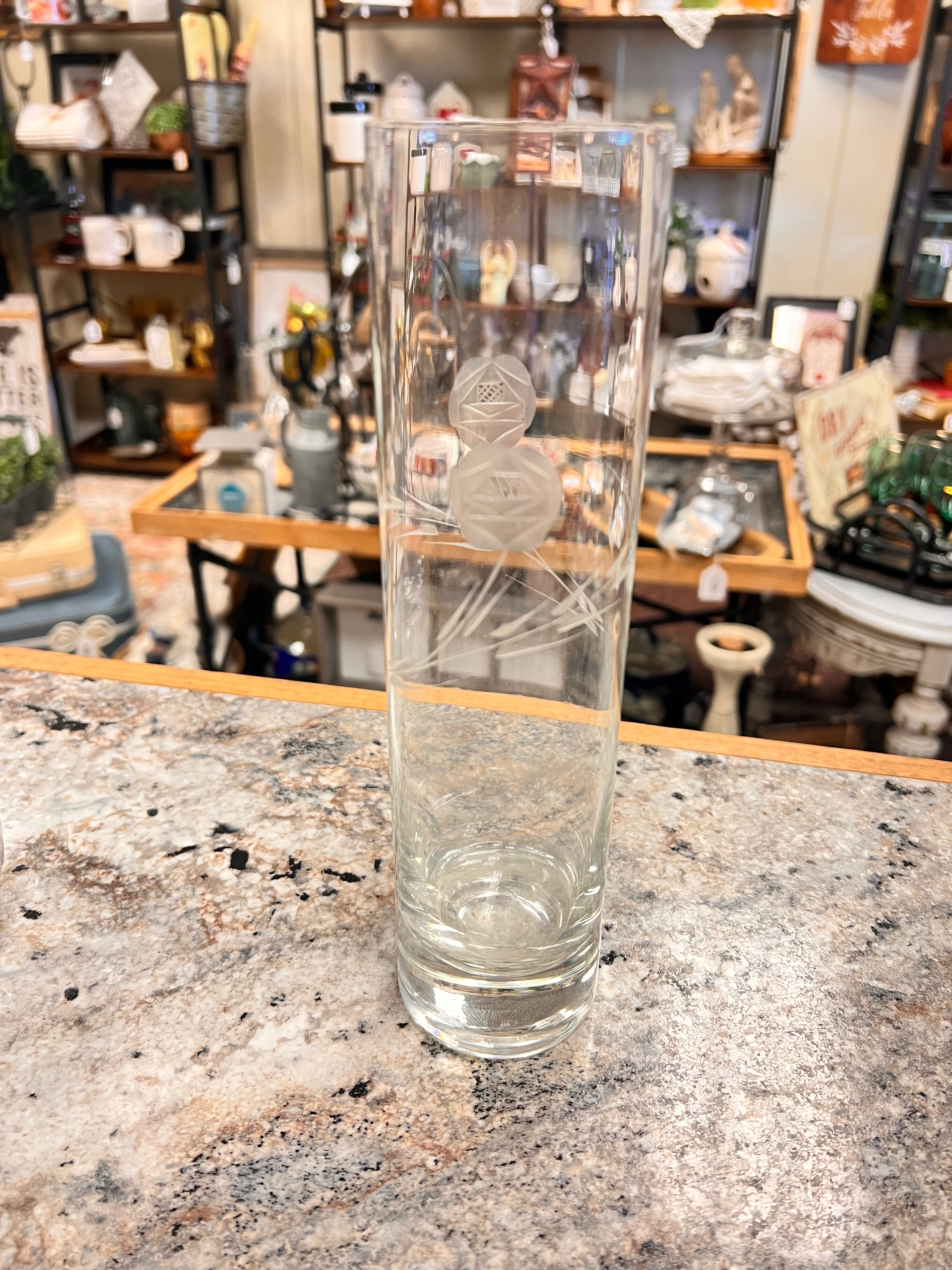 Etched Vase