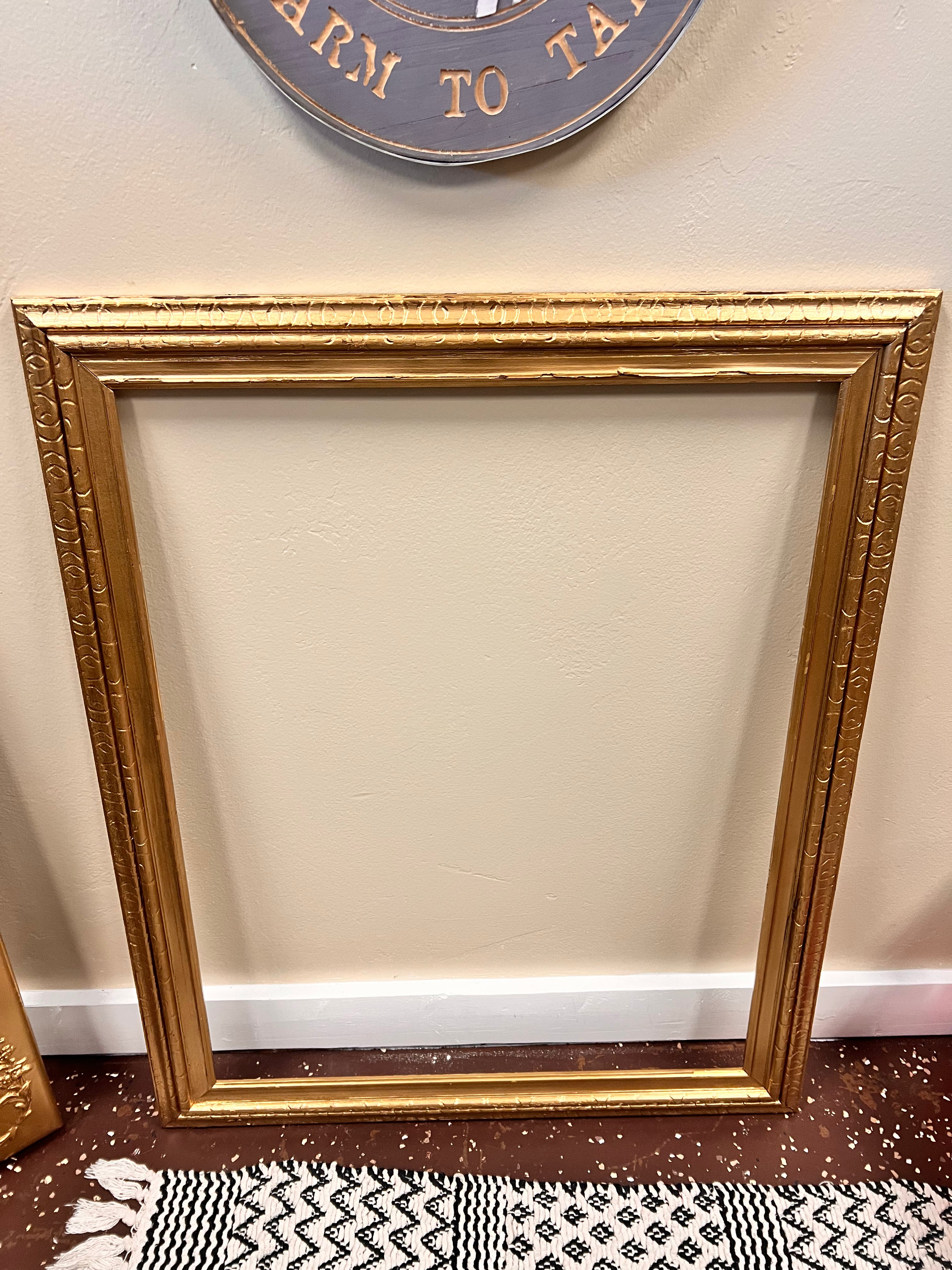 Vtg Gold Frame