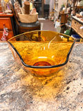 Amber Glass Bowl