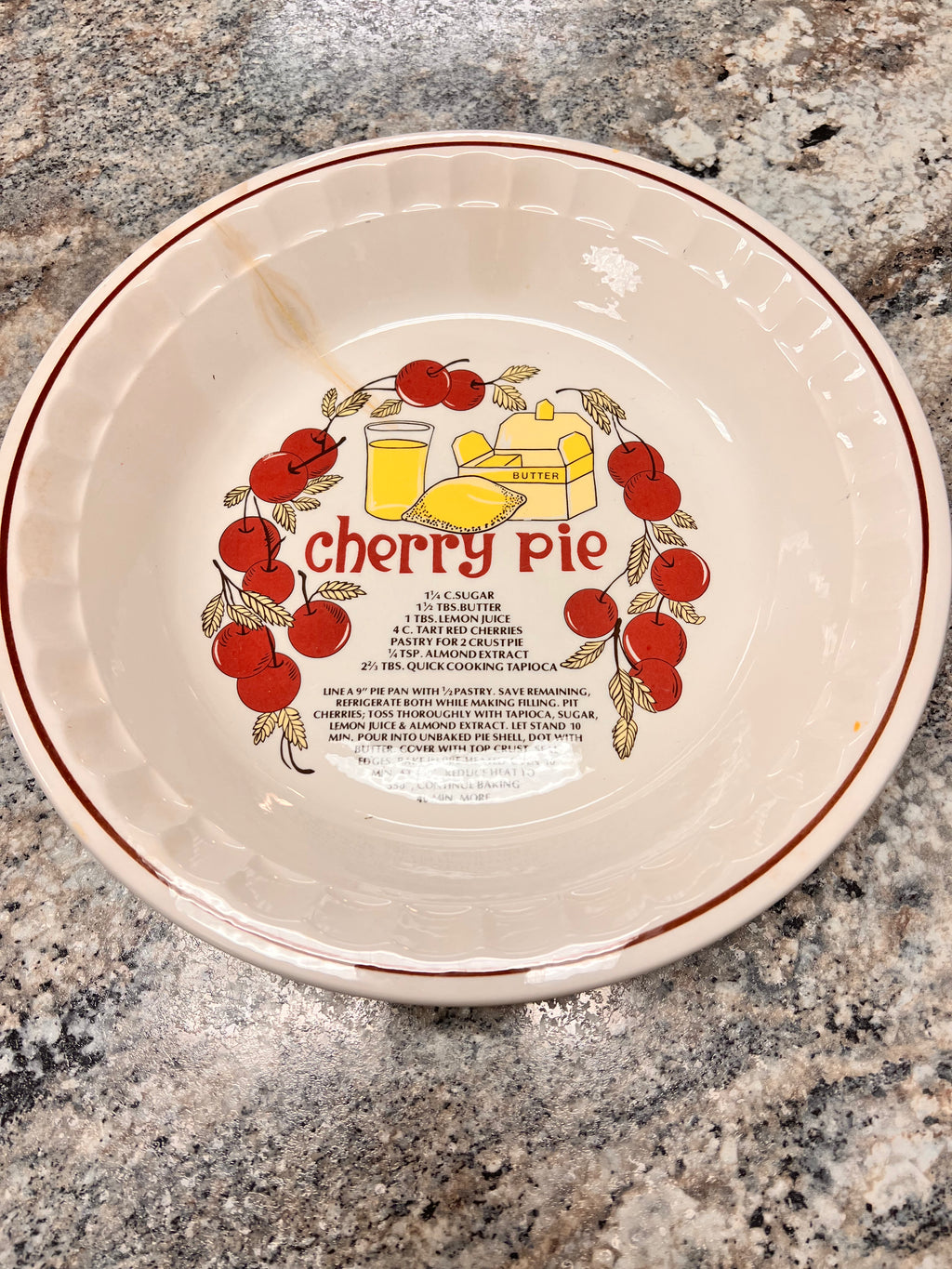 Cherry Pie Plate