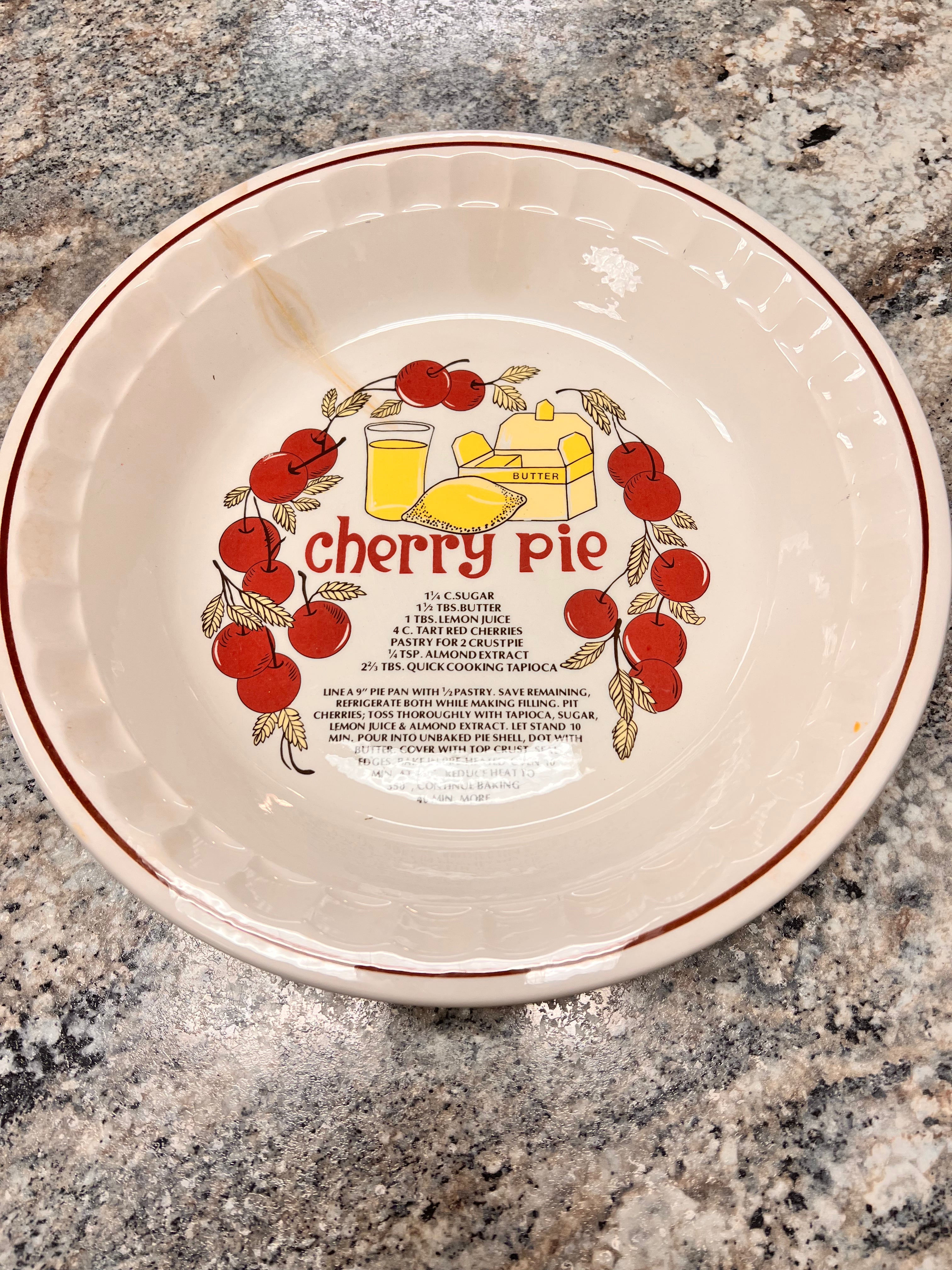 Cherry Pie Plate