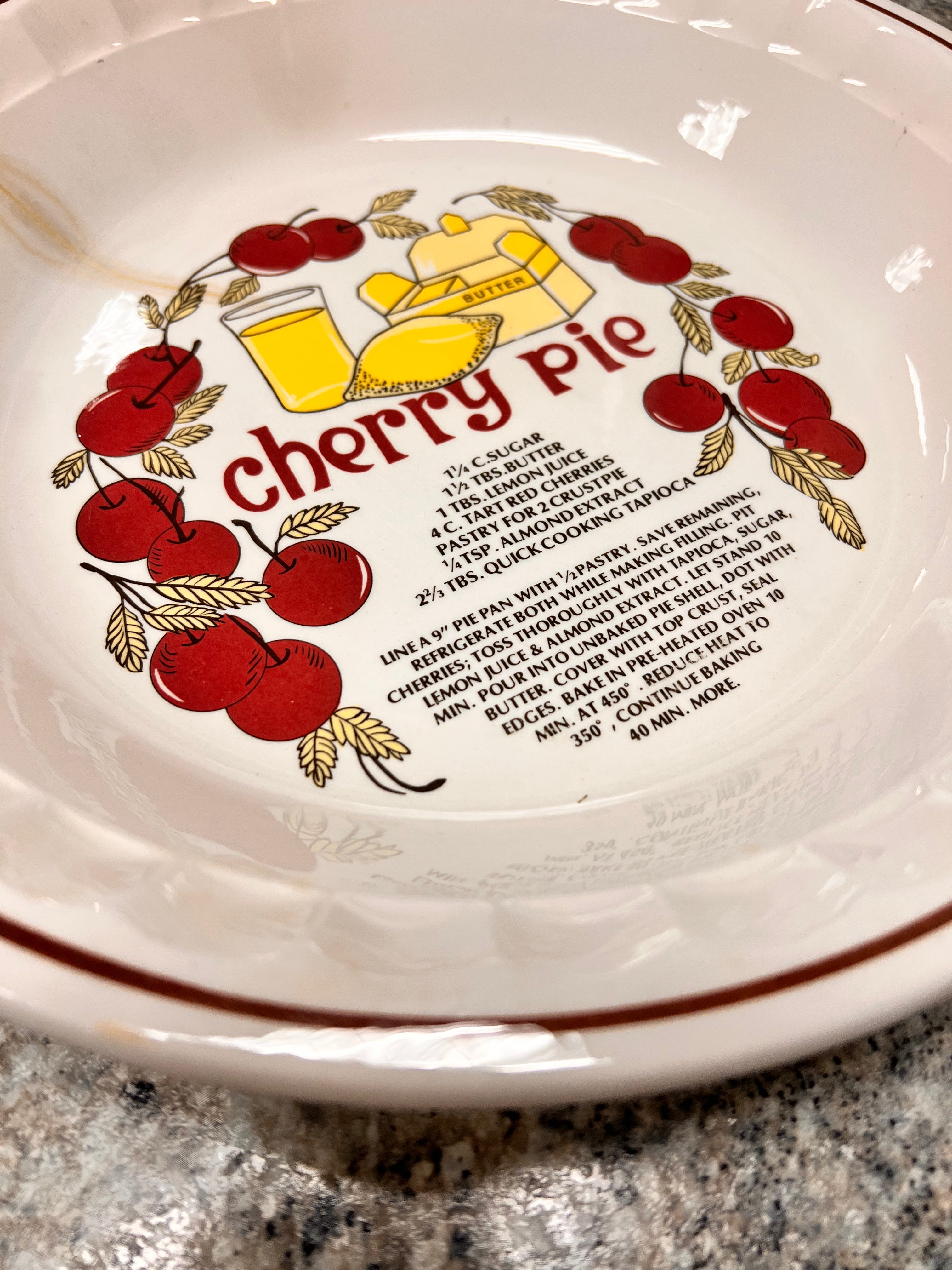 Cherry Pie Plate