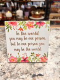 Floral Sign