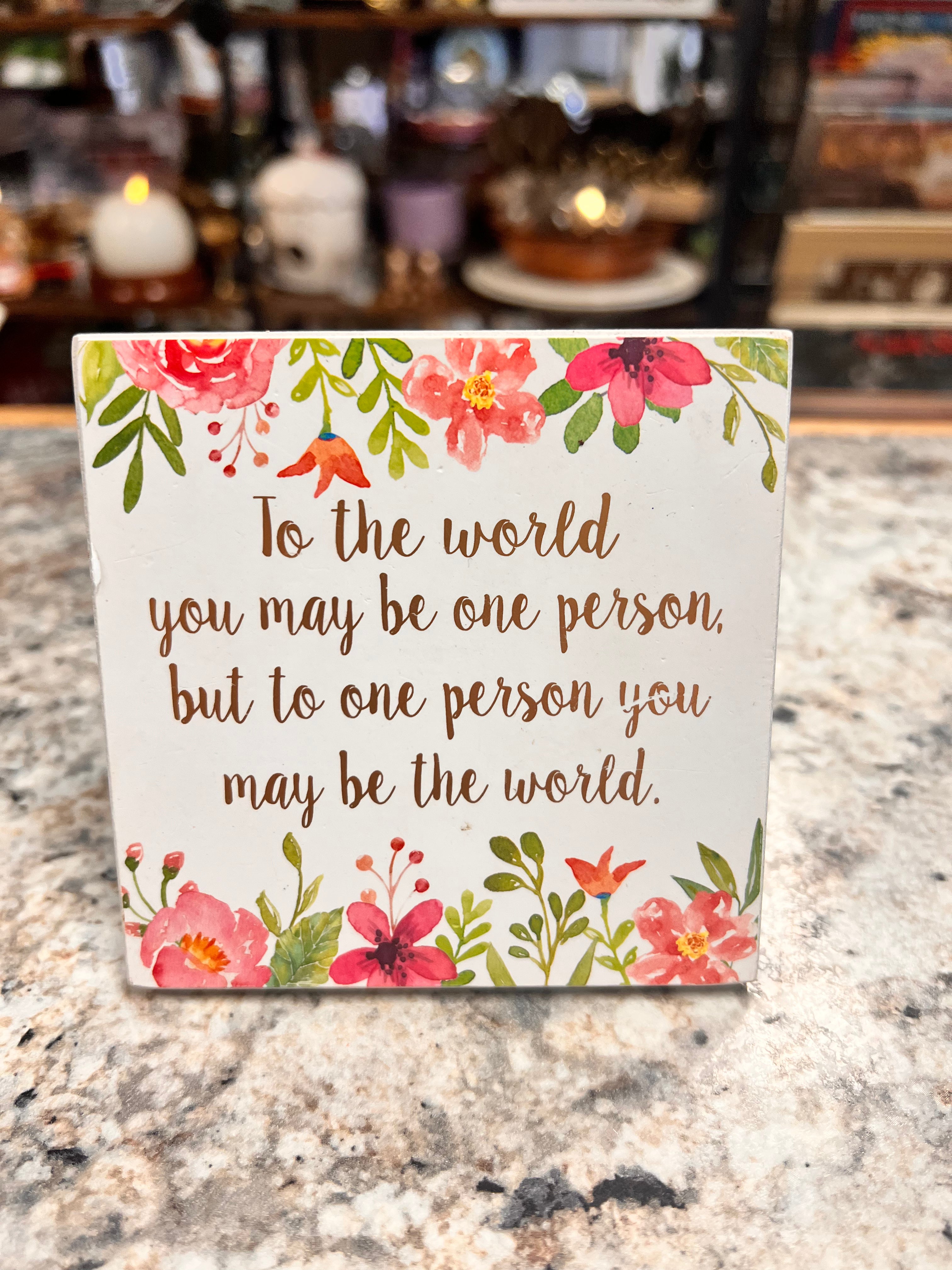 Floral Sign