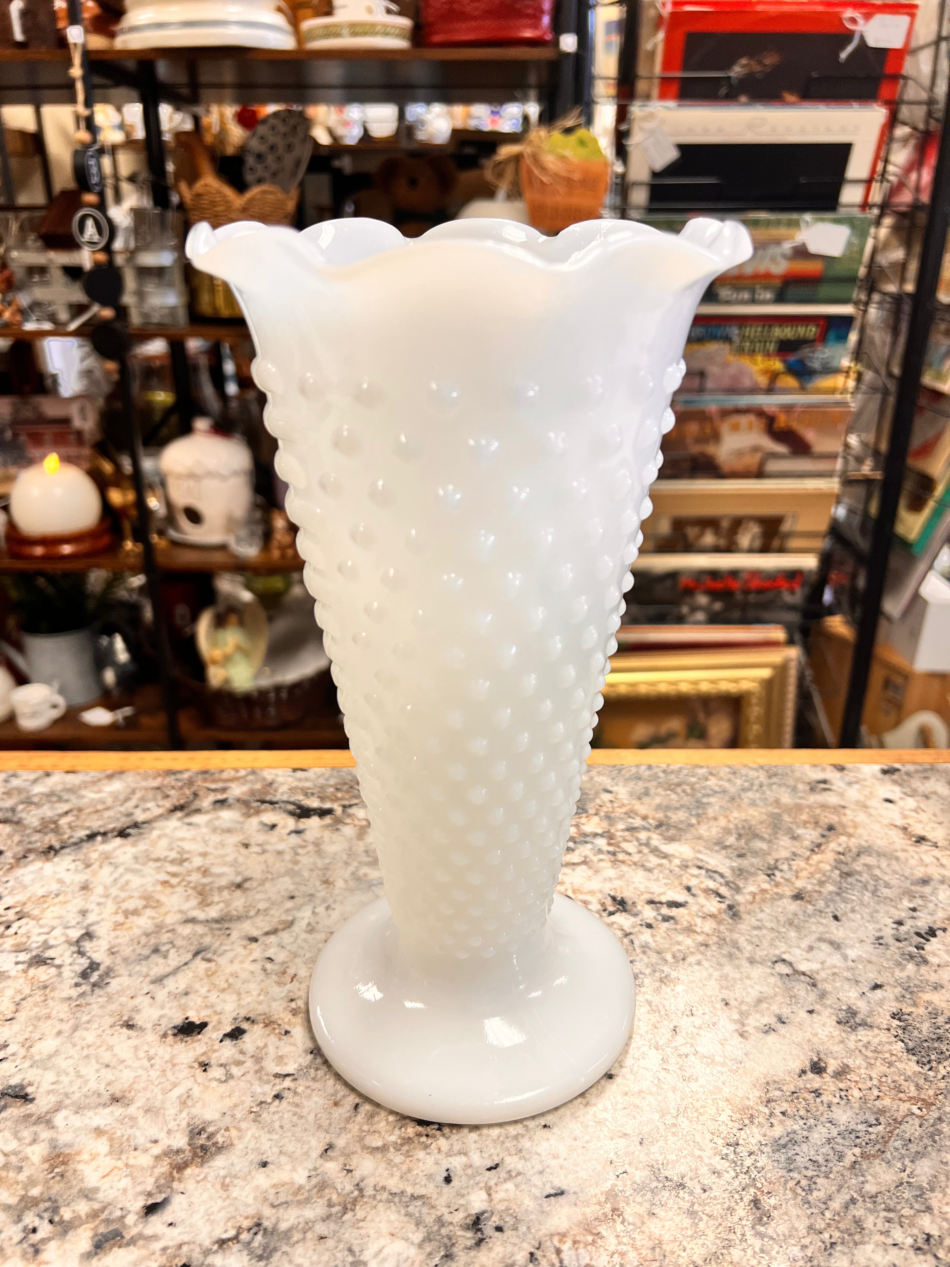 Milk Glass Vase