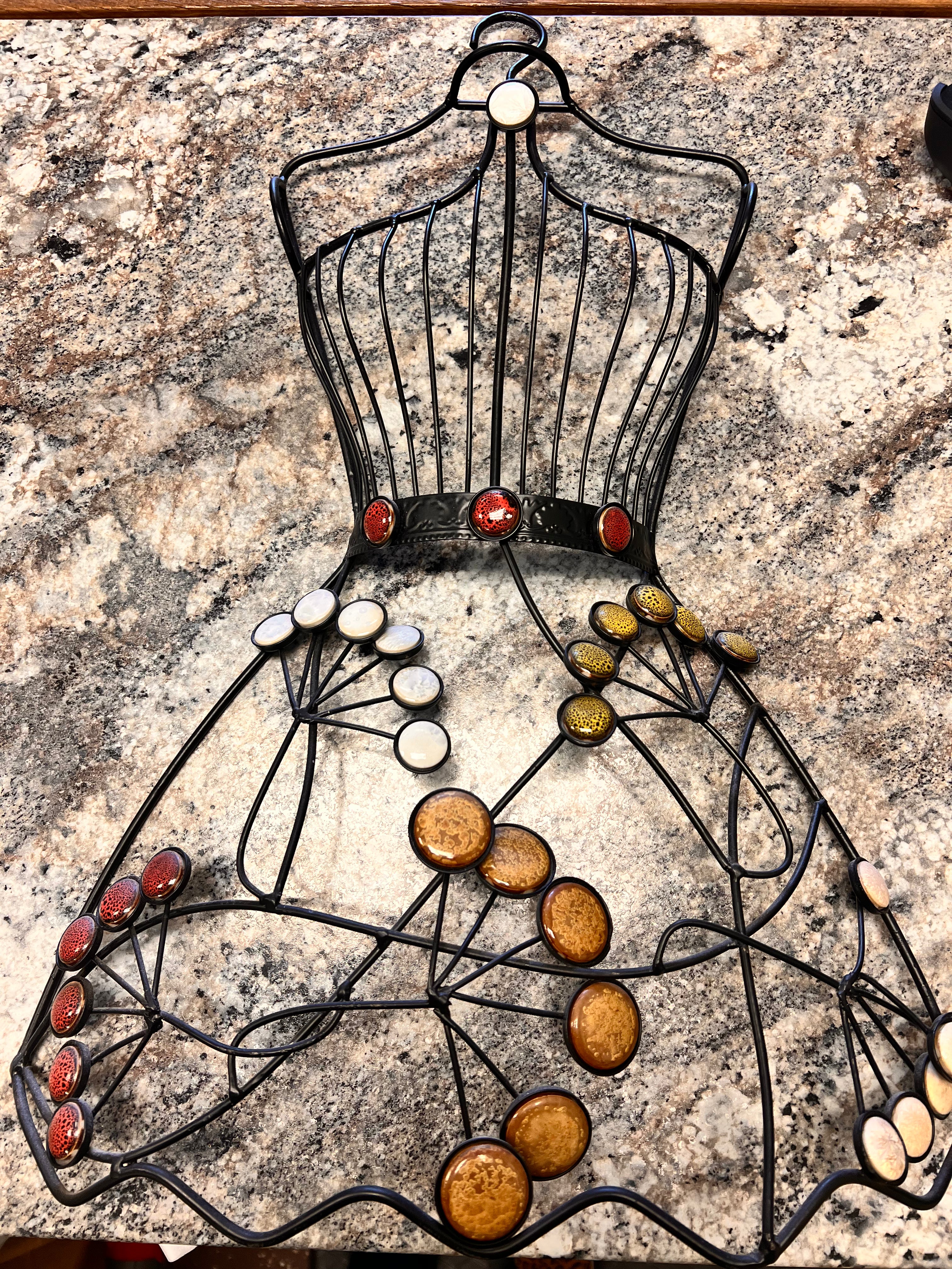 Metal Dress Decor