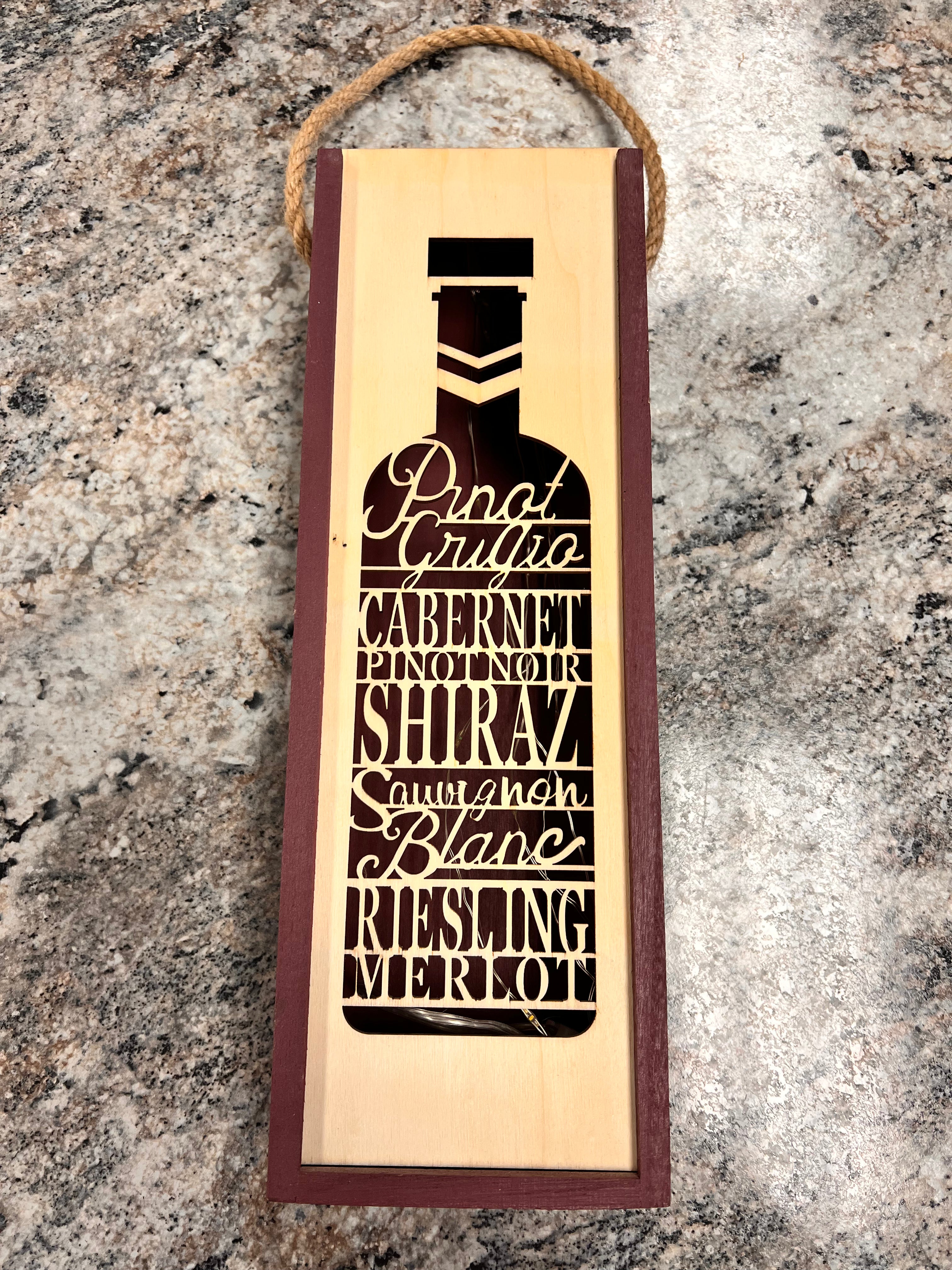 Wood Light Up Sign