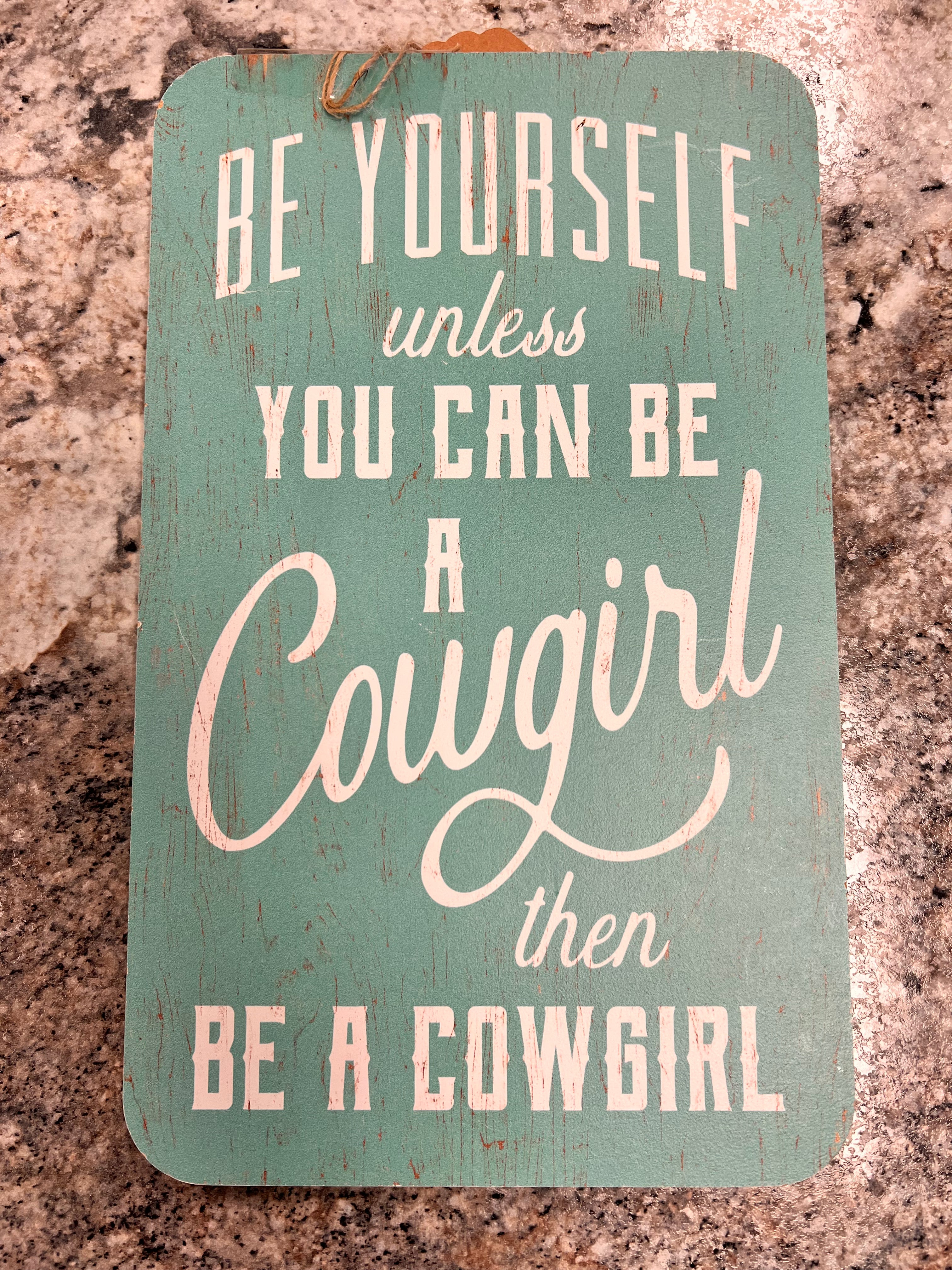 Cowgirl Sign