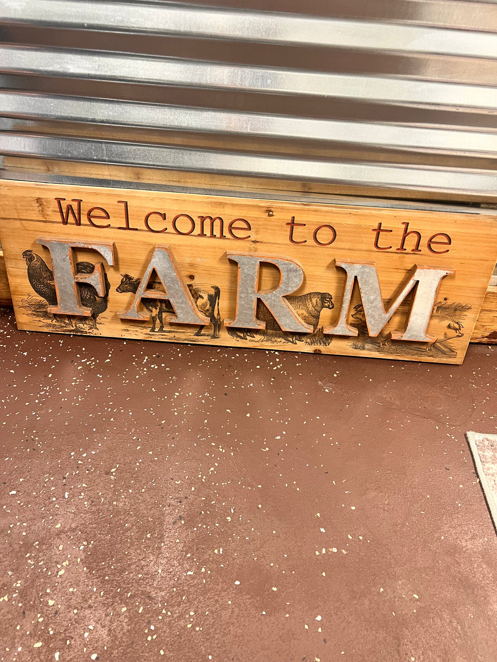 Wood Farm Sign