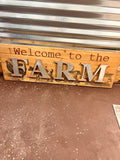 Wood Farm Sign