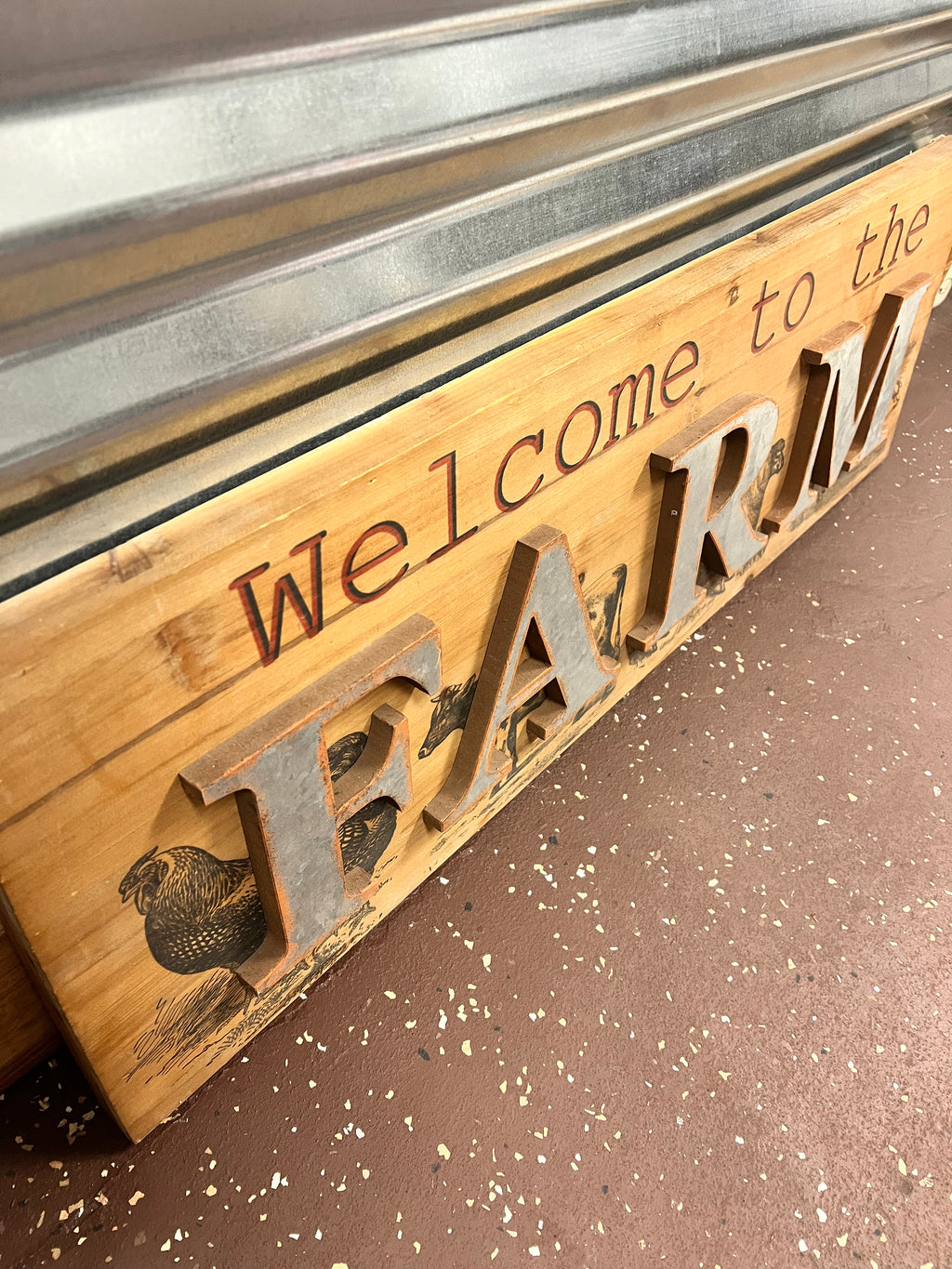 Wood Farm Sign