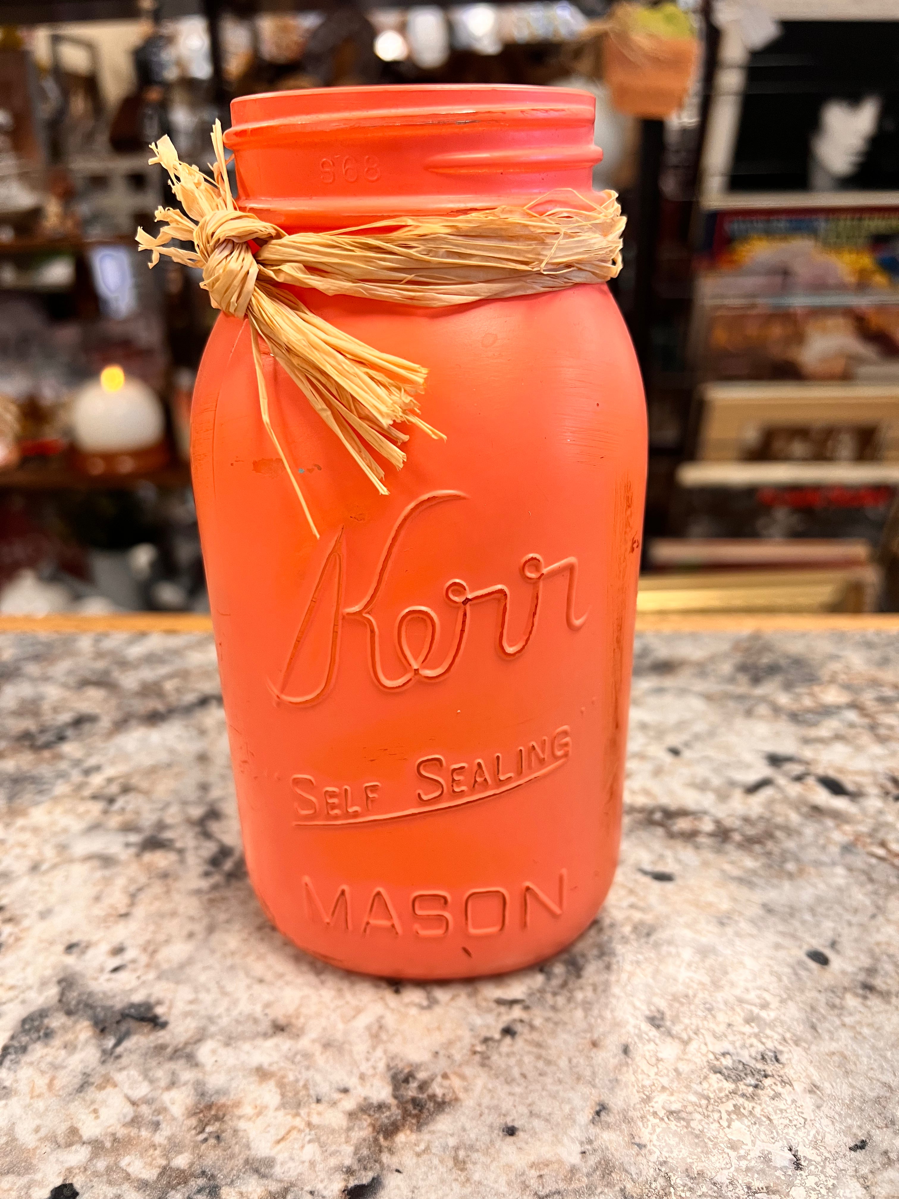 Pink Mason Jar
