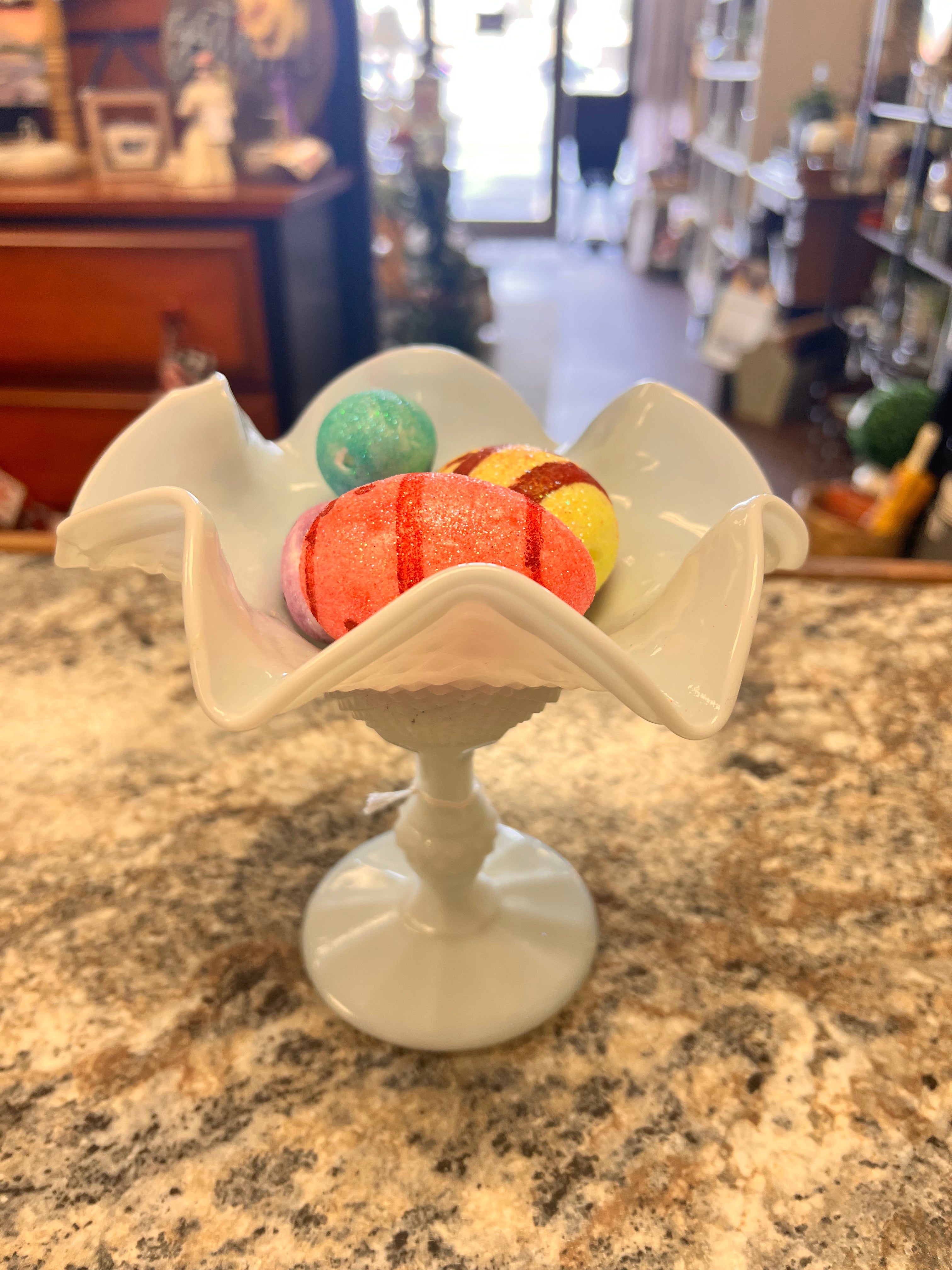 Milk Glass Dish