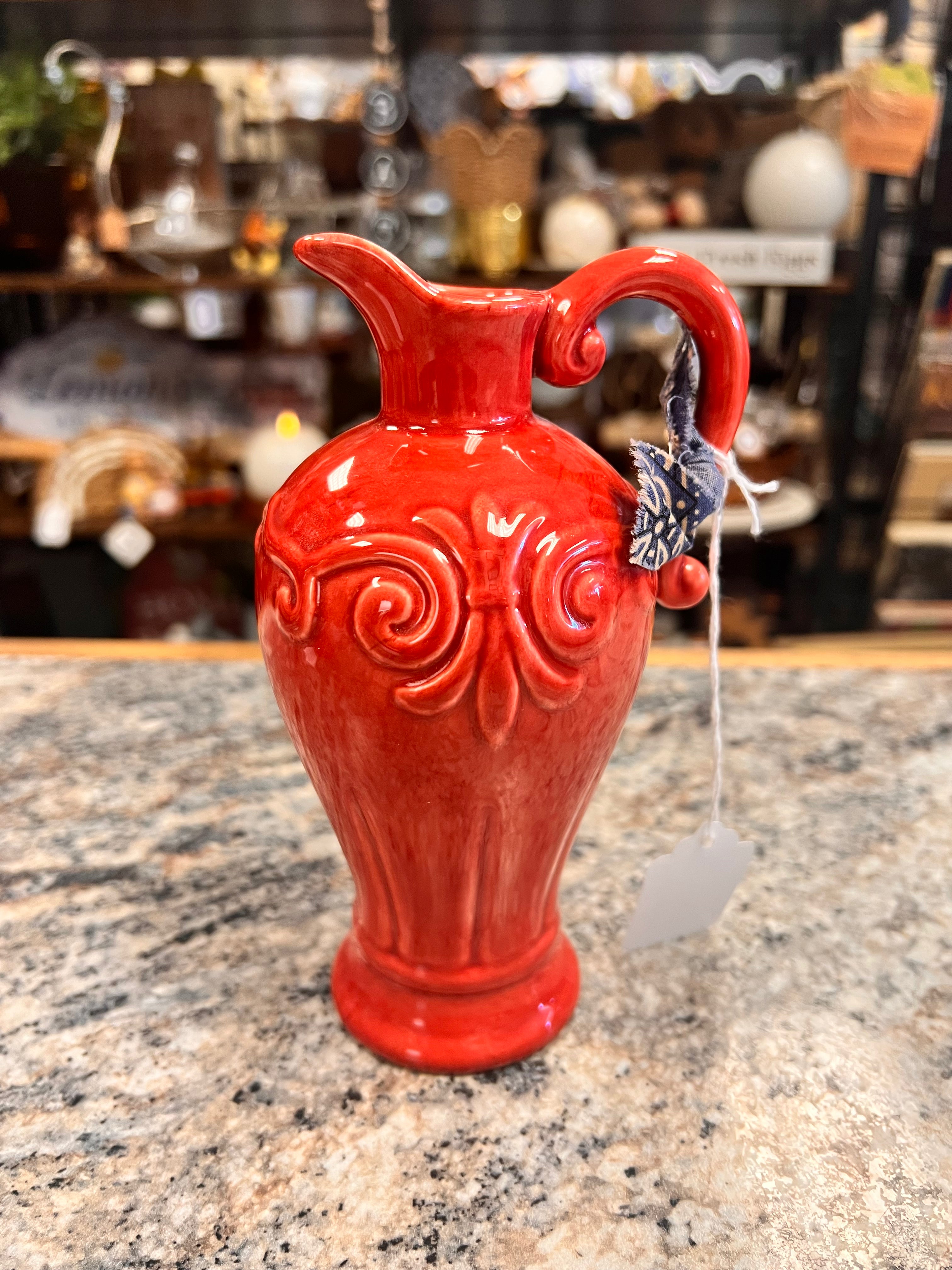 Red Vase