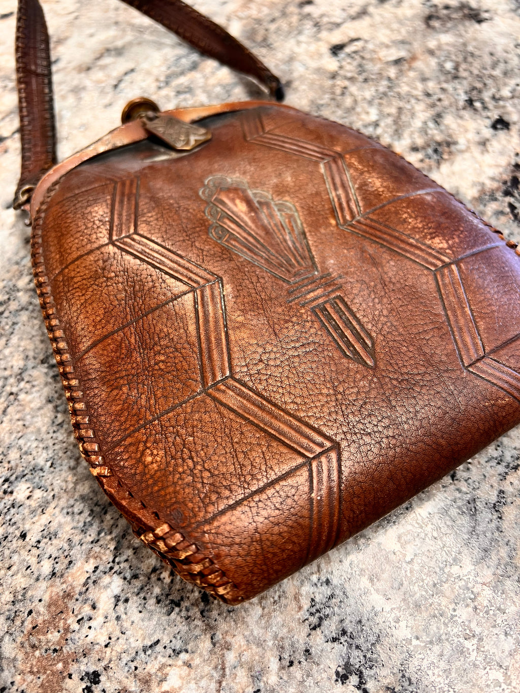1920s Leather Purse