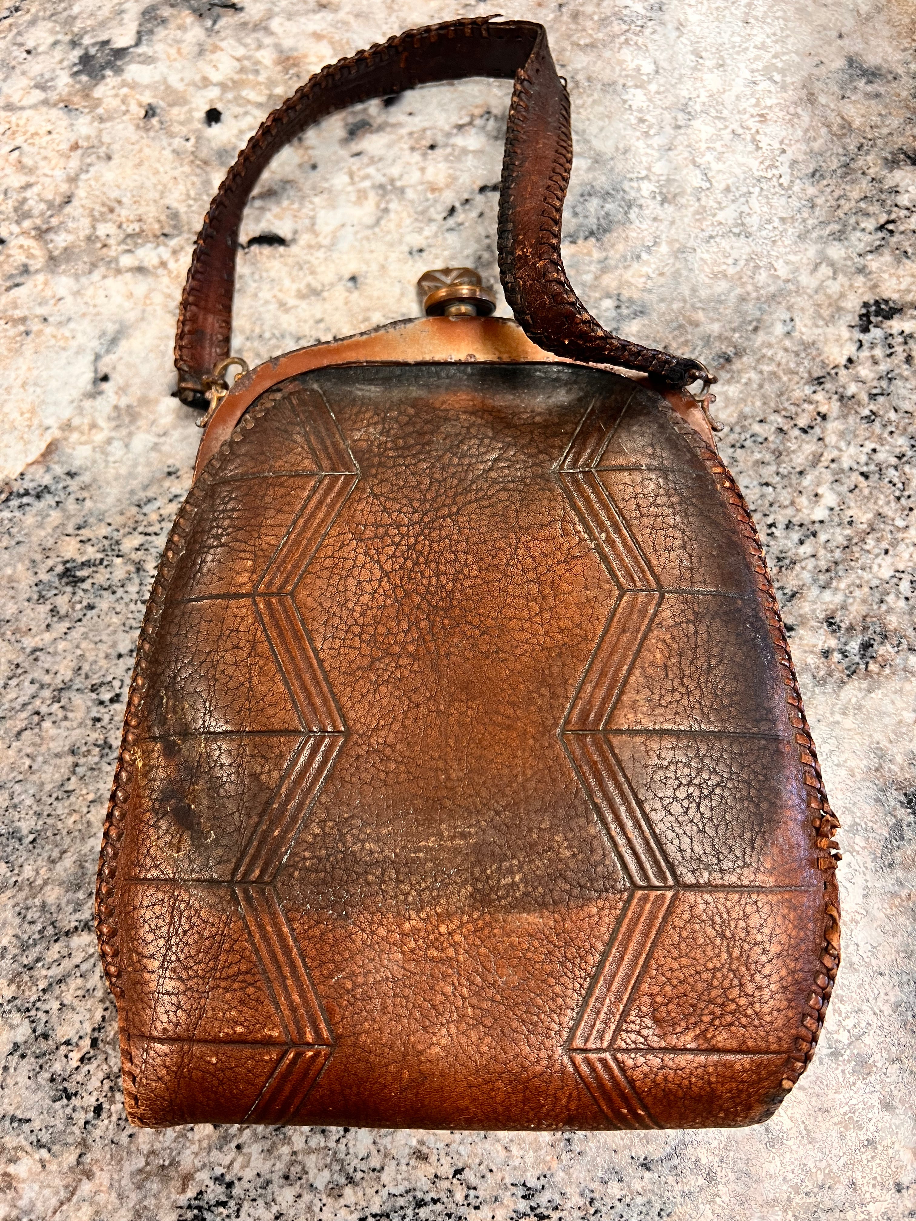 1920s Leather Purse