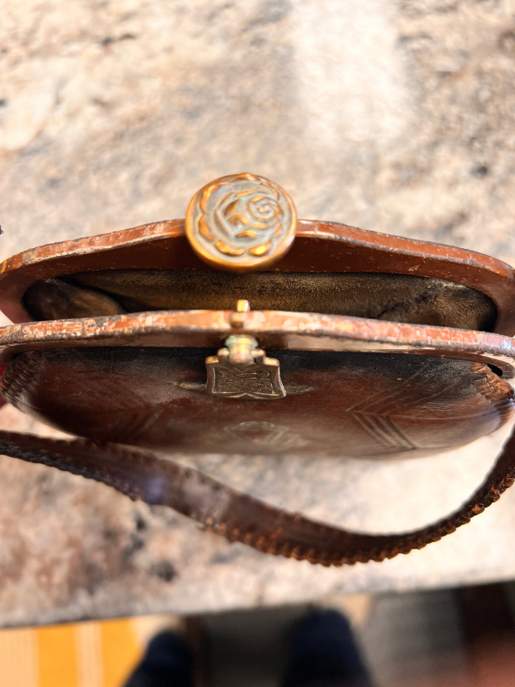 1920s Leather Purse