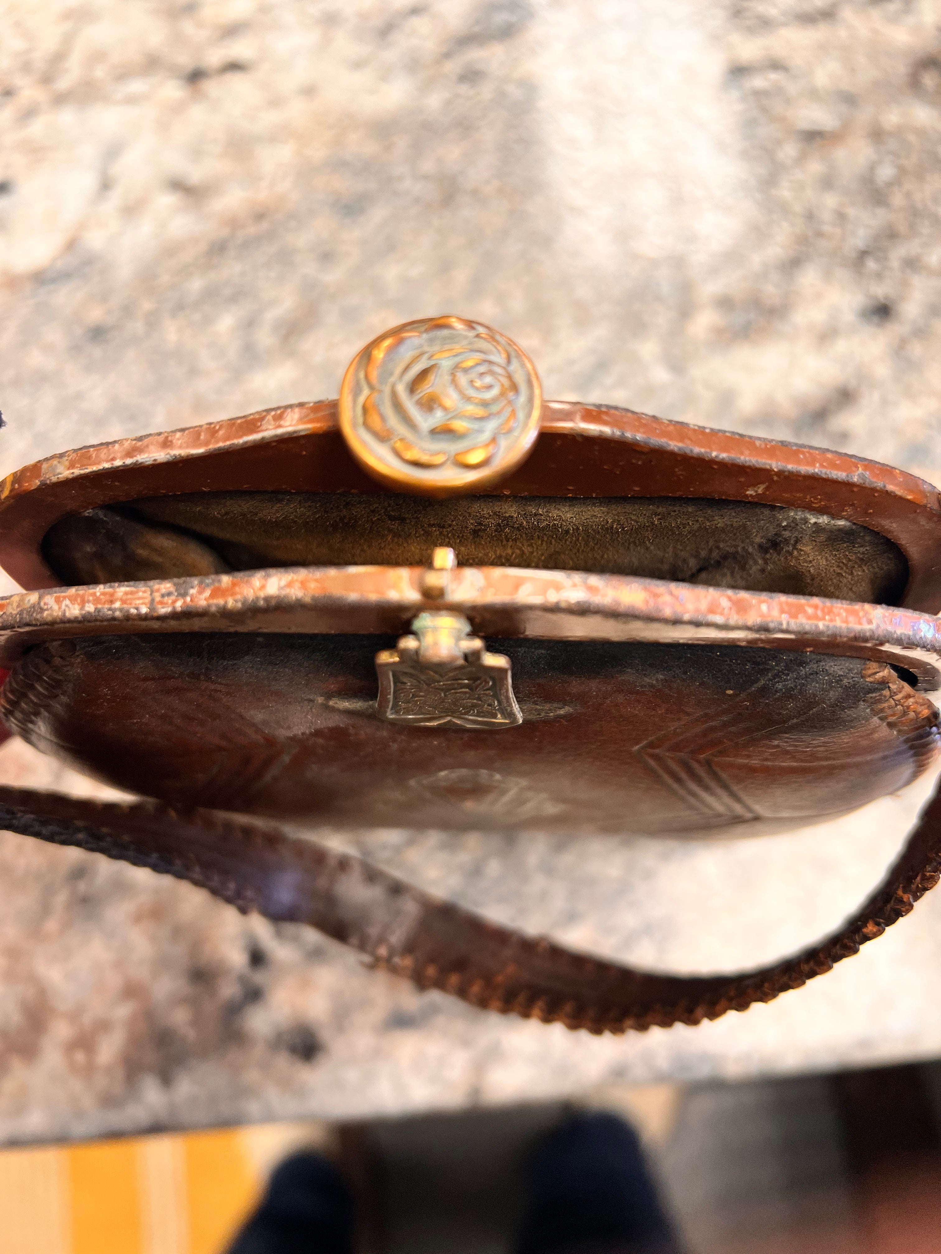 1920s Leather Purse