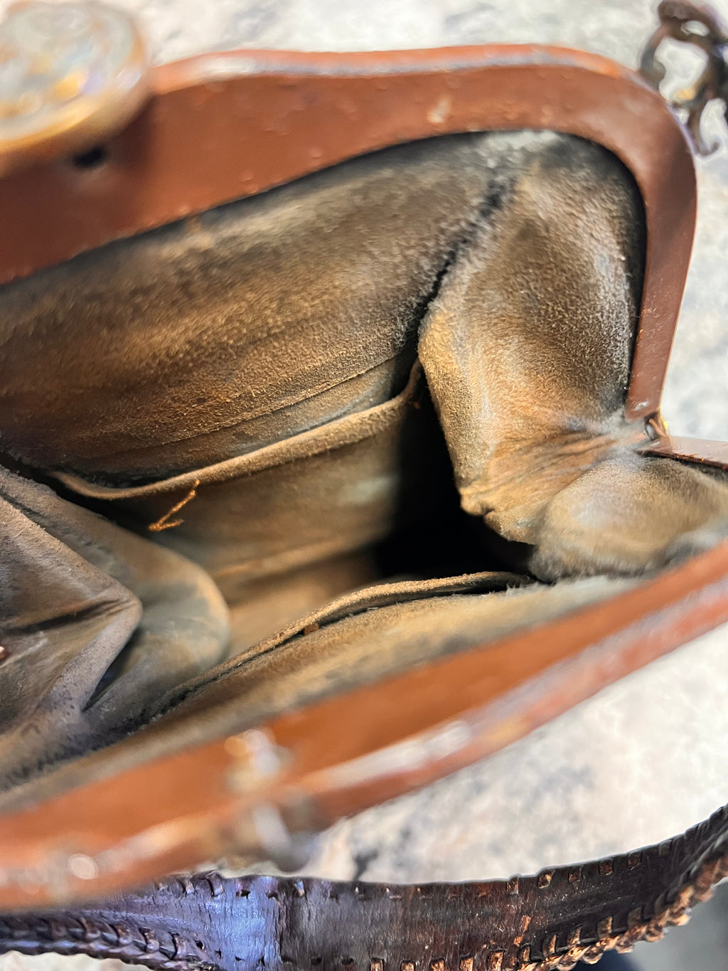 1920s Leather Purse