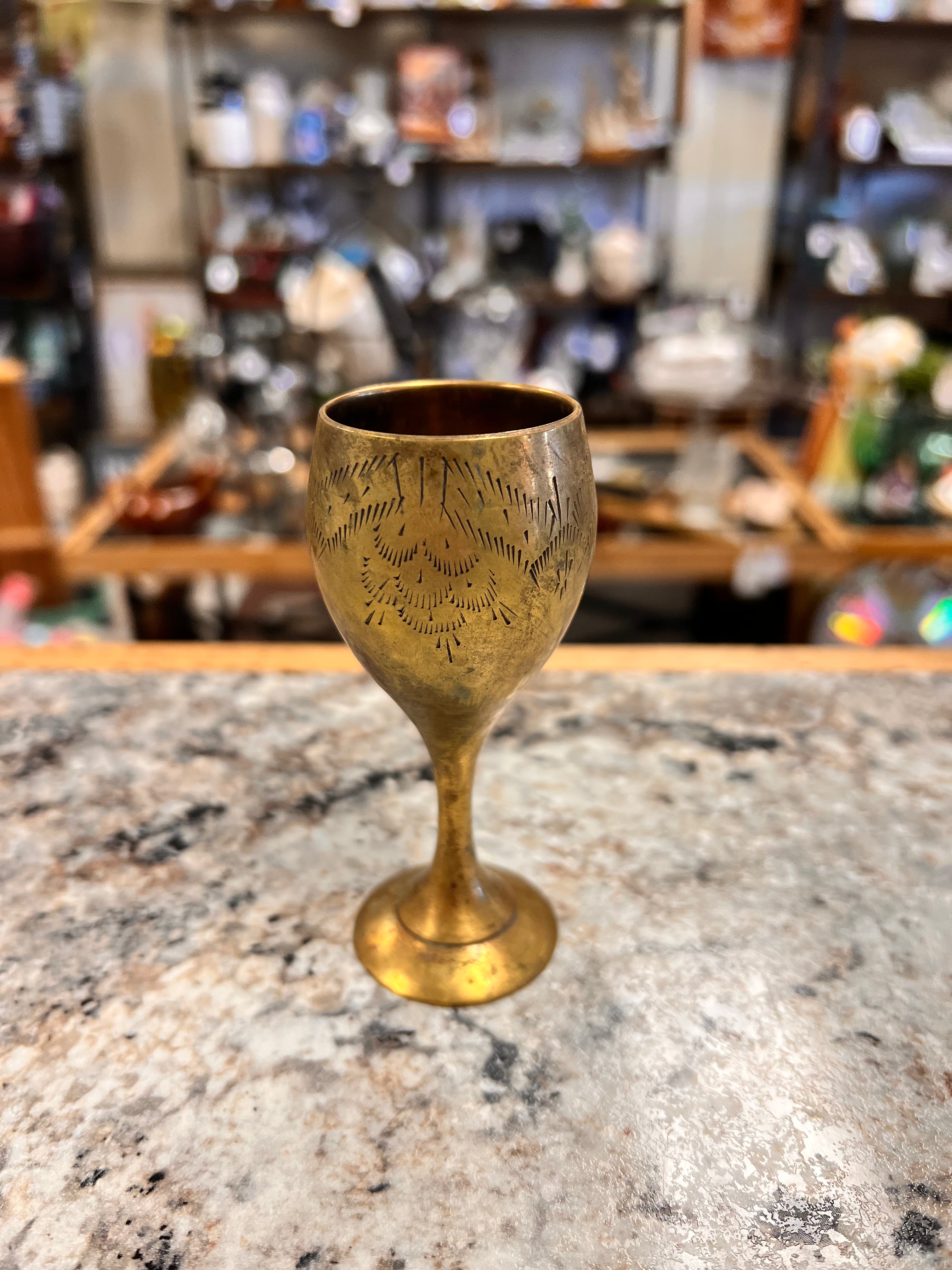 Brass Goblet Set