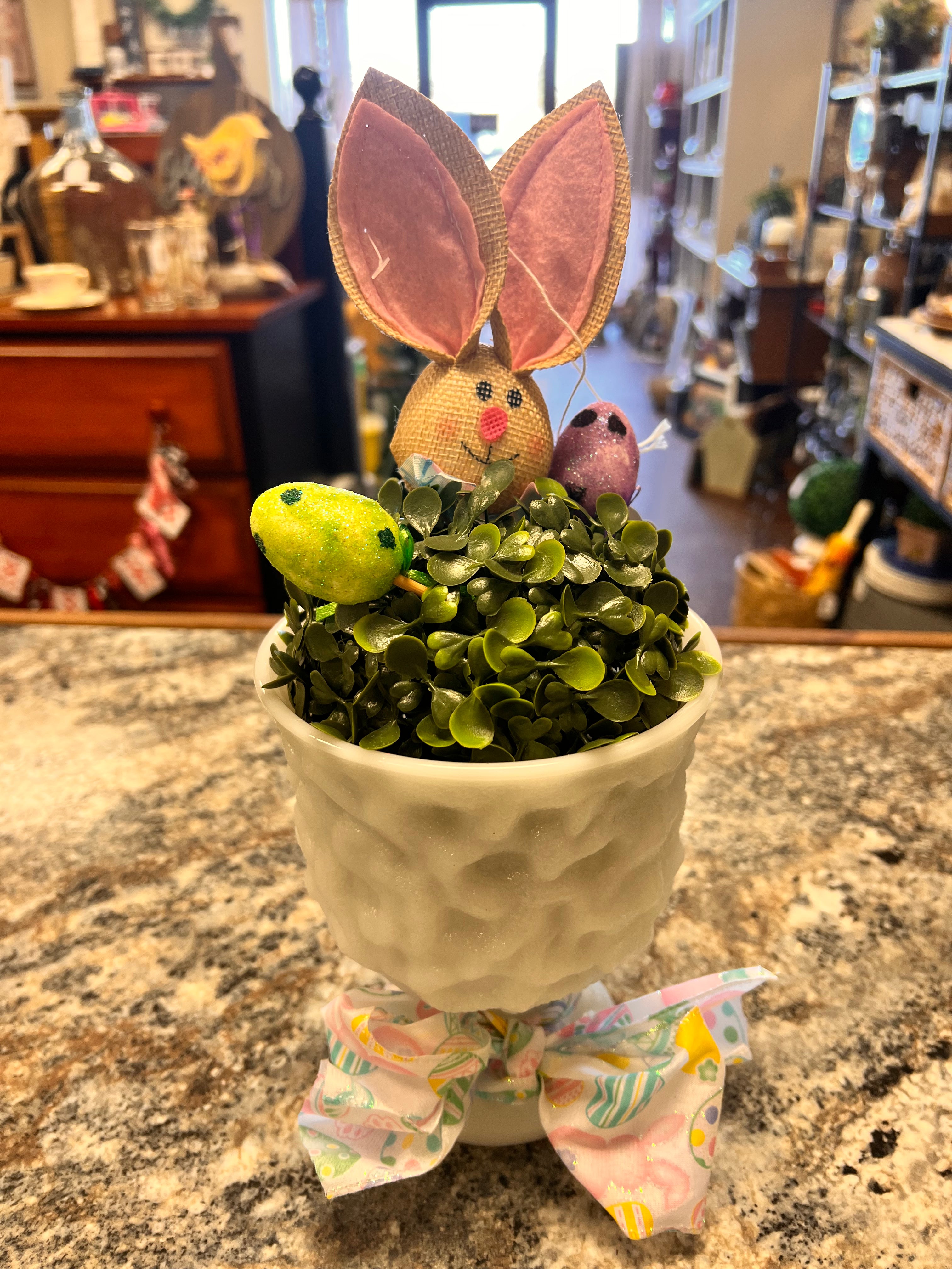 Milk Glass Decor