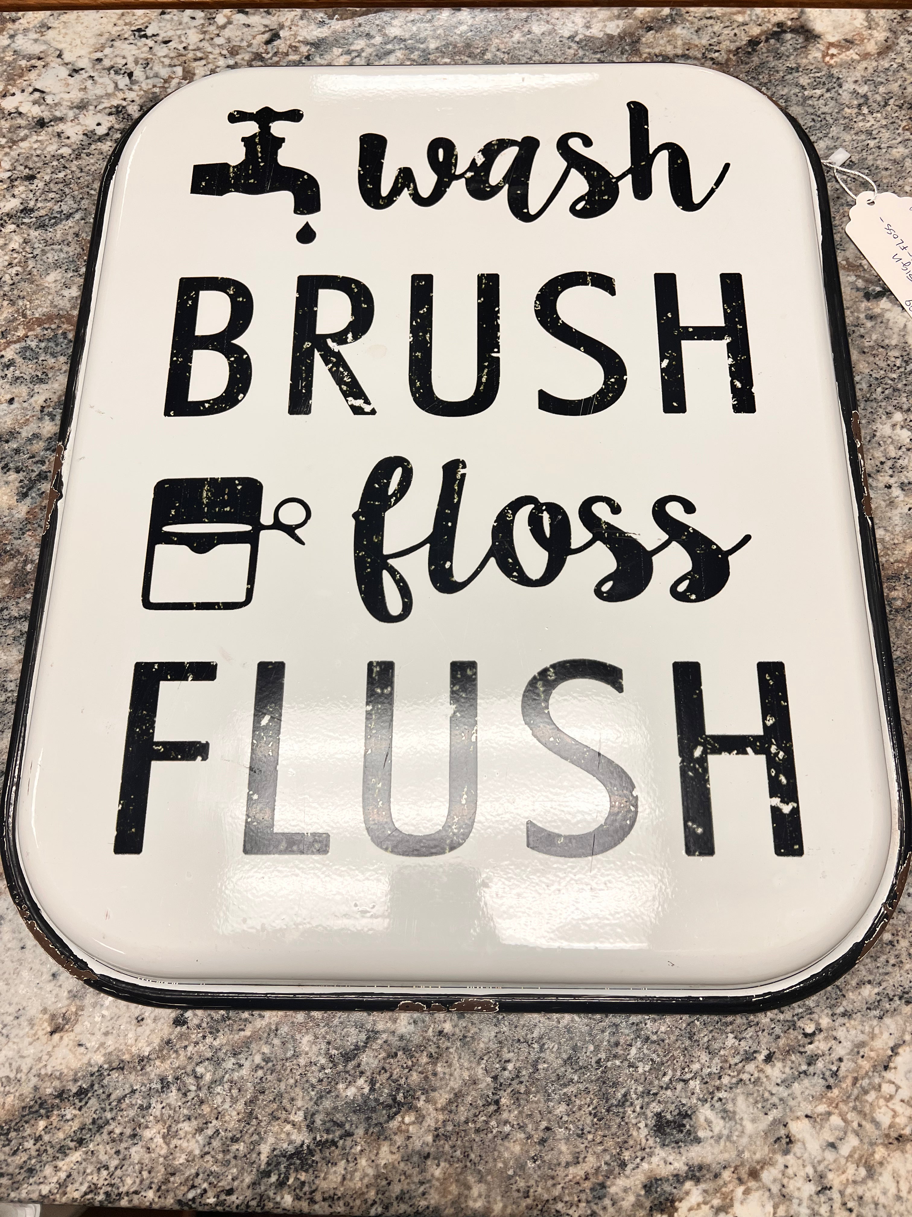 Metal Bathroom Sign