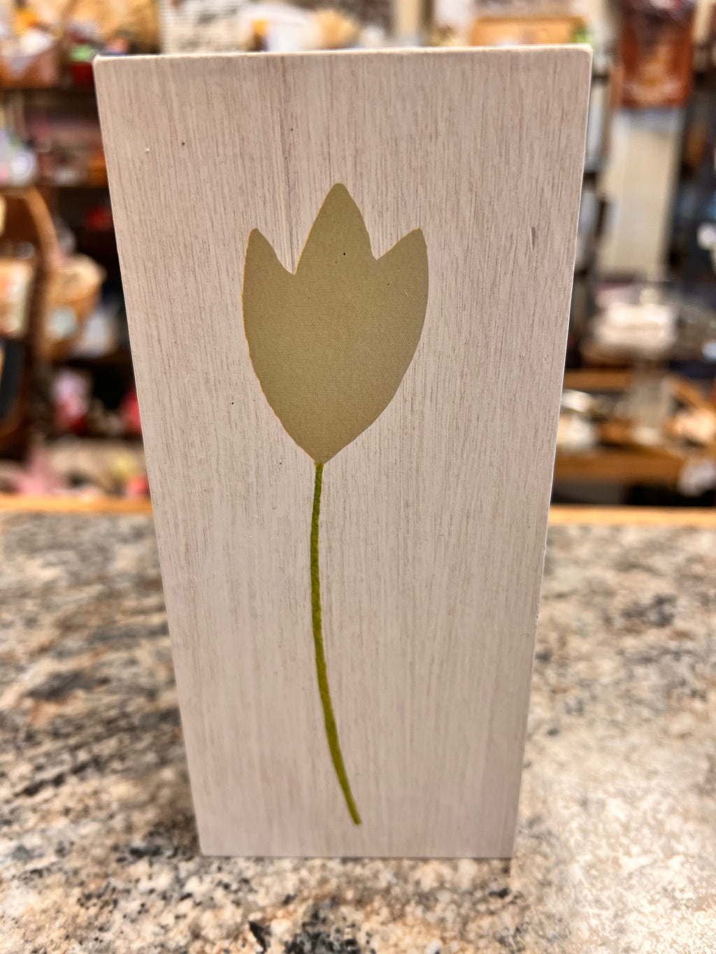 Wood Tulip Sign