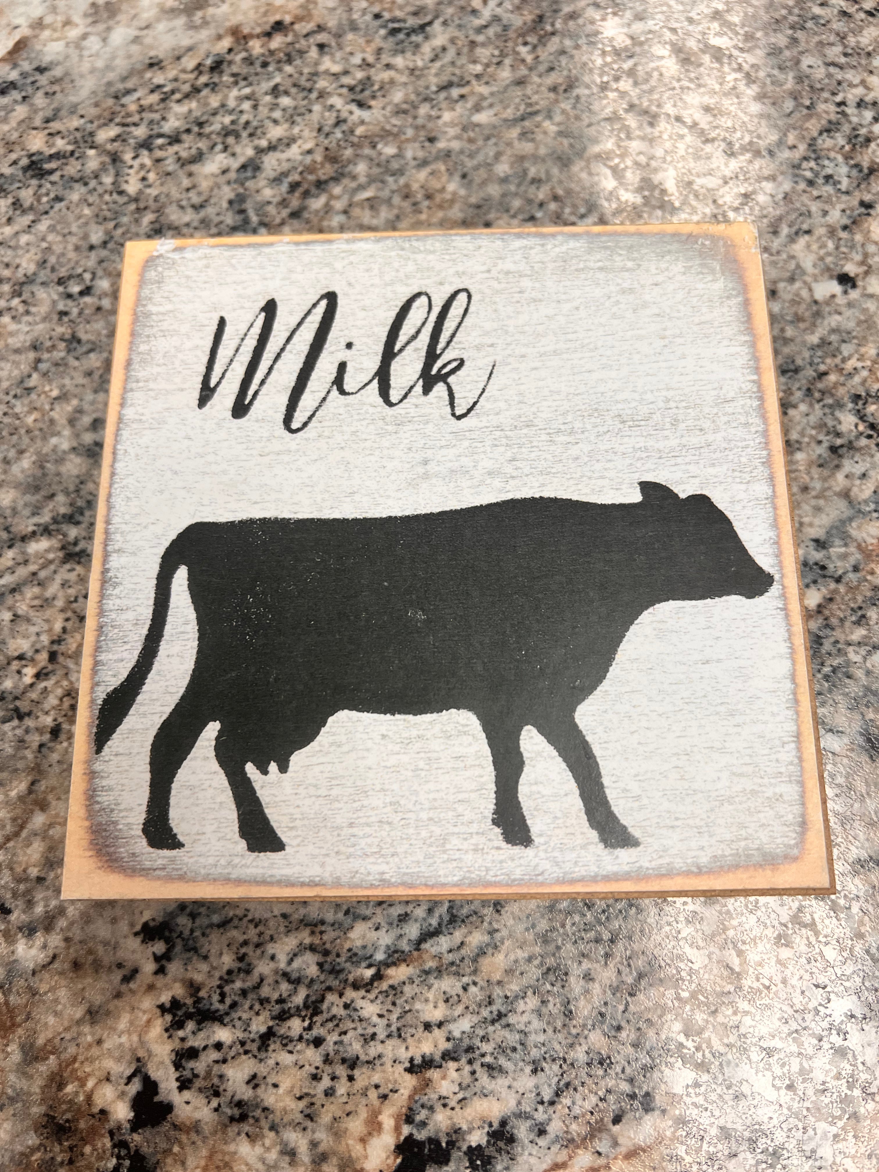 Milk Sign