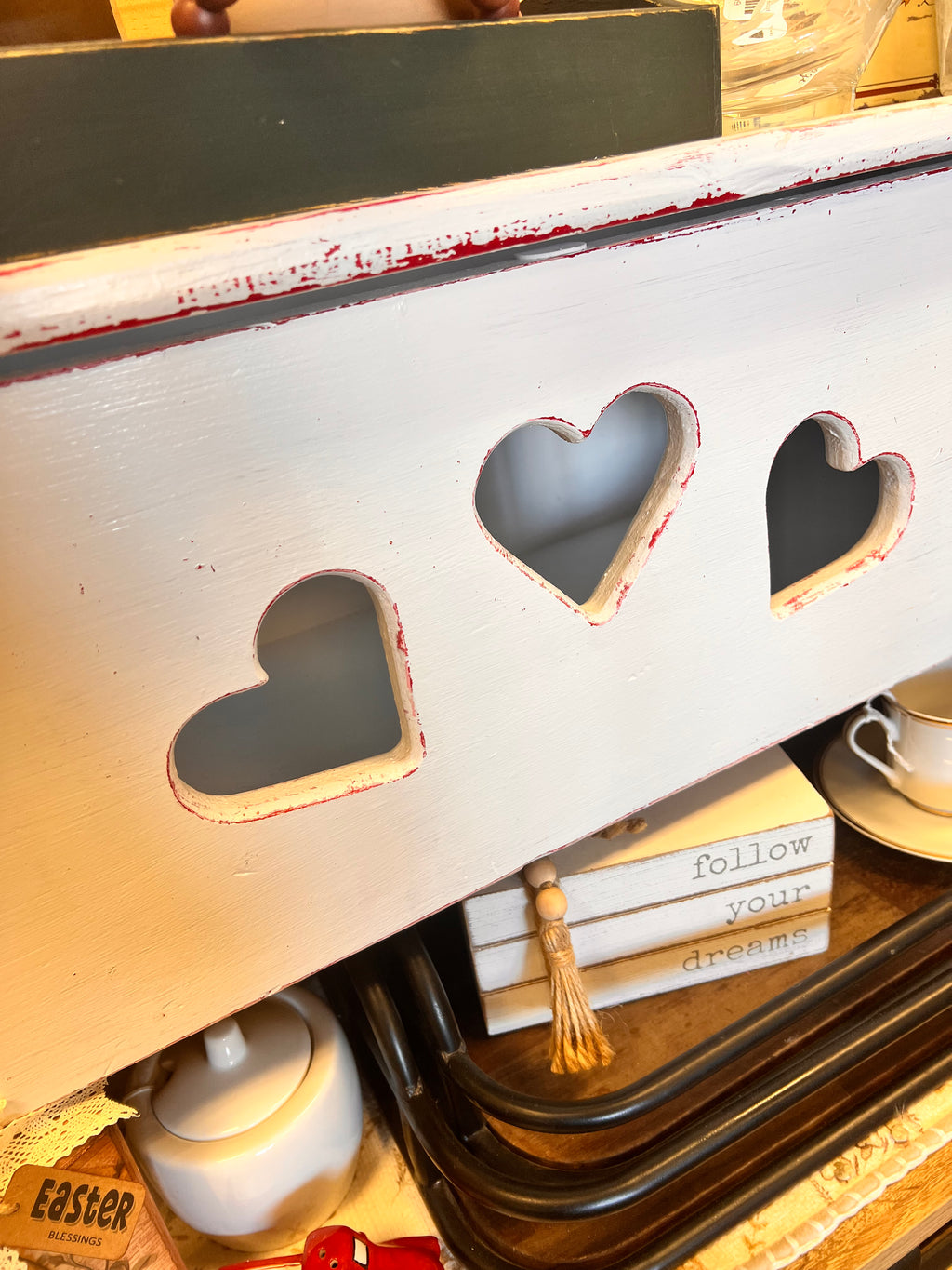 White Storage Bench