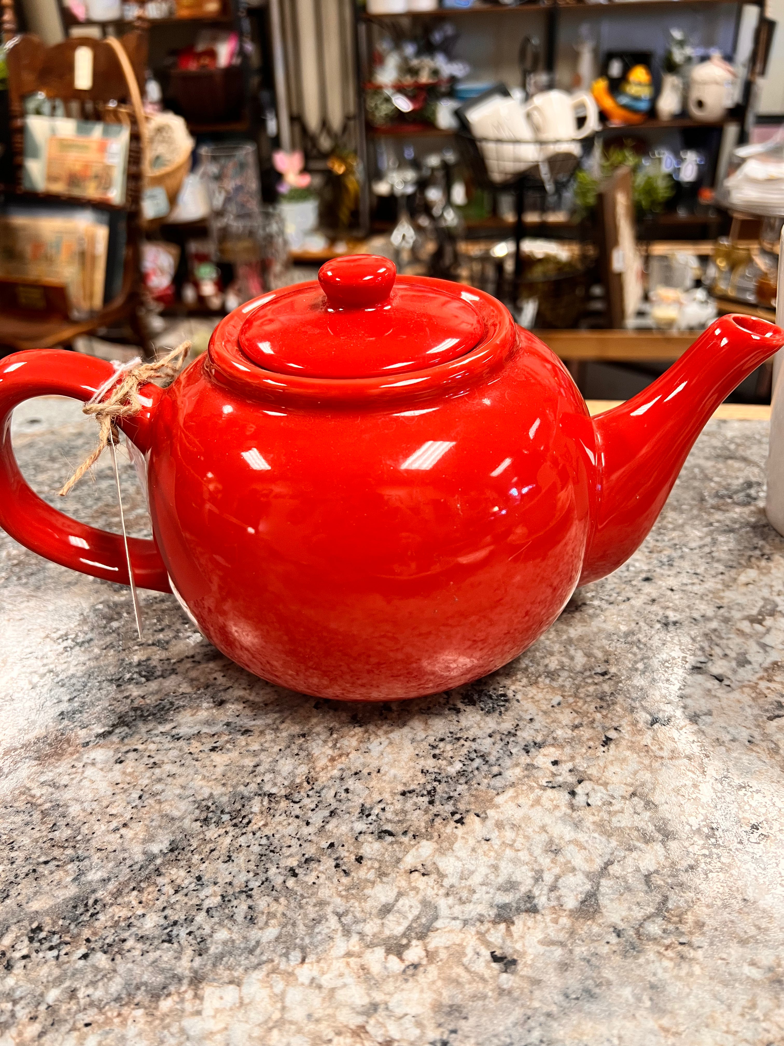 Red Tea Pot