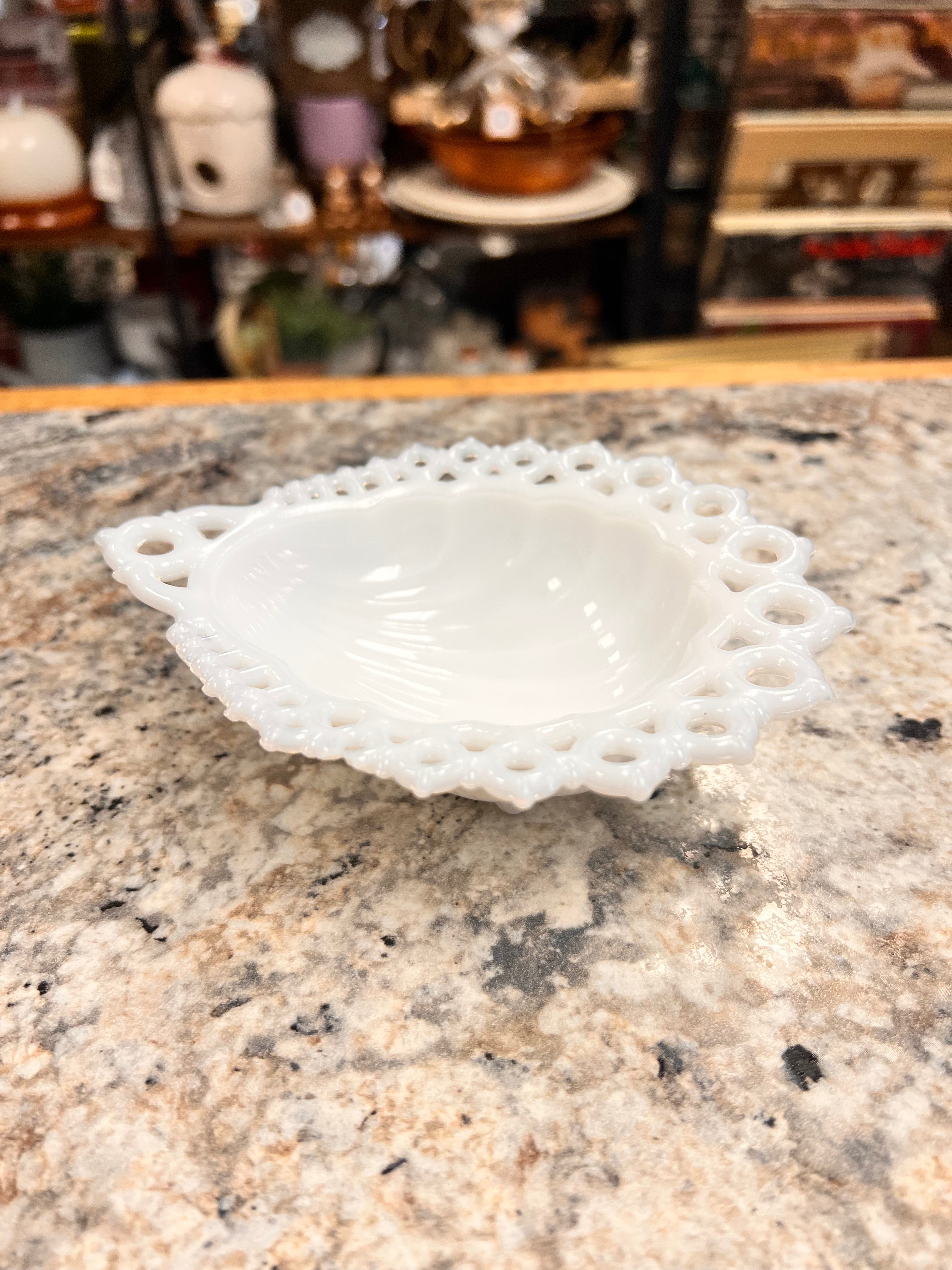 Milk Glass Dish